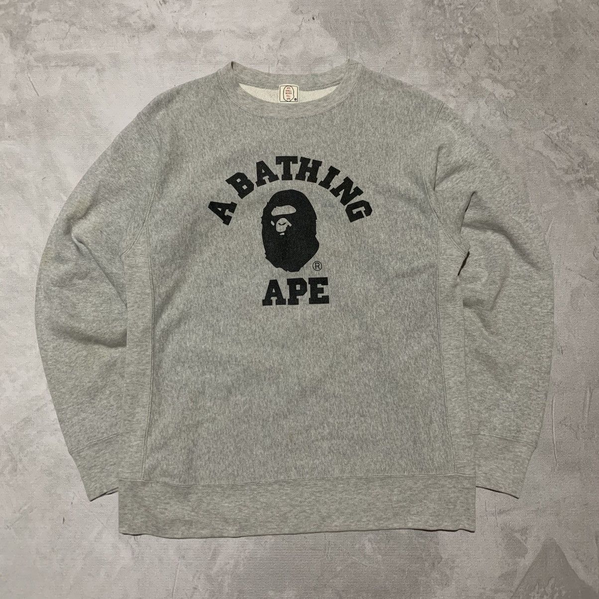 Bape Vintage A Bathing Ape BAPE Reverse Weave Crewneck Sweatshirt Size US S / EU 44-46 / 1 - 1 Thumbnail