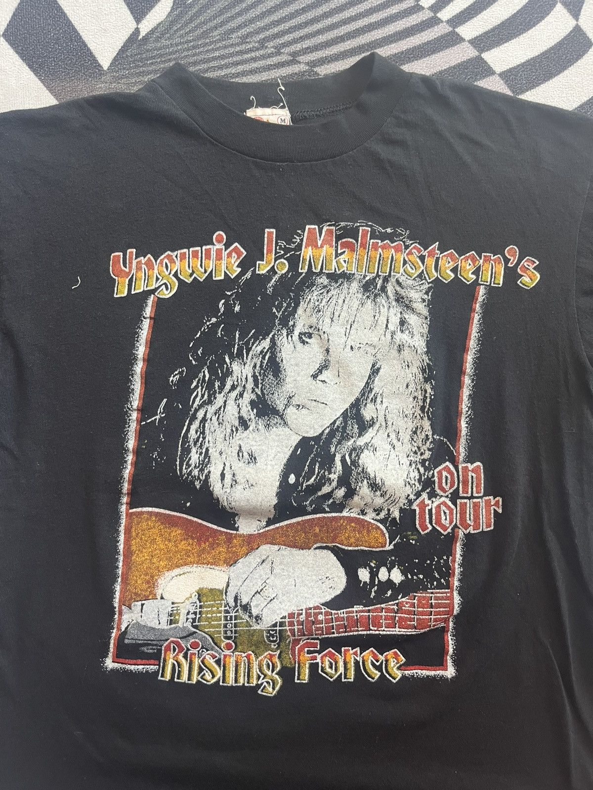 Band Tees Vintage Yngwie J. Malmsteen’s Rising Force on Tour 80’s-90’s Size US M / EU 48-50 / 2 - 5 Thumbnail