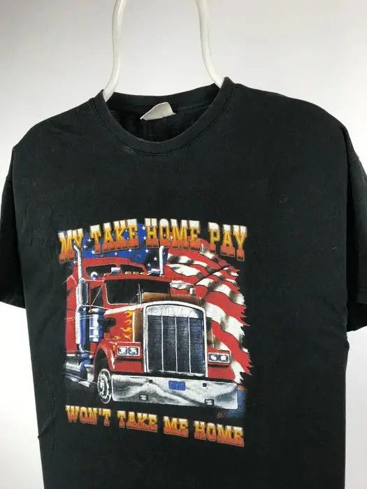 Band Tees Movie T-shirt schwarz mit motive USA truck vintage size L Size US L / EU 52-54 / 3 - 3 Thumbnail