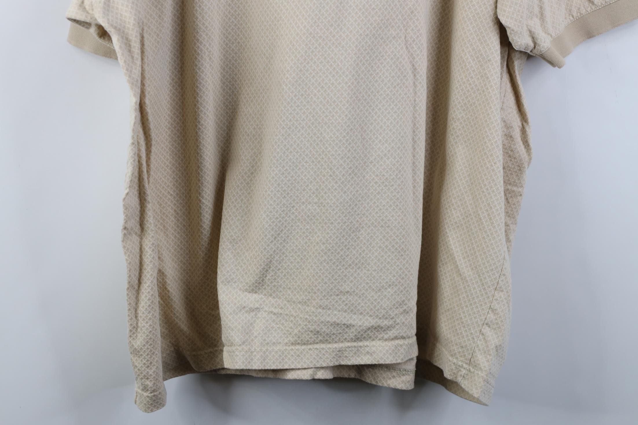 Vintage Vintage 90s Streetwear Knit Collared Golf Polo Shirt Beige Size US XXL / EU 58 / 5 - 11 Thumbnail