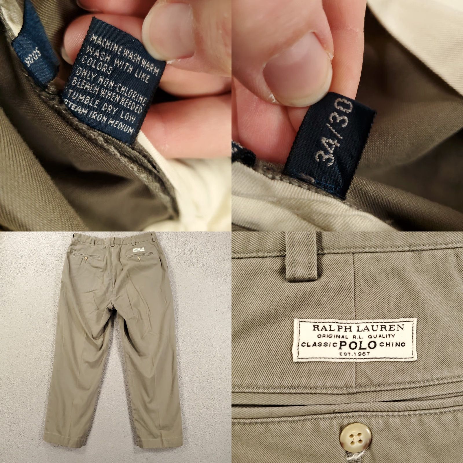 Polo Ralph Lauren Polo Ralph Lauren Prospect Pants Mens 34x30 Gray Brown Classic Chino Polo Ralph Lauren Prospect Pants Mens 34x30 Gray Brown Classic Chino Size US S / EU 44-46 / 1 - 8 Thumbnail