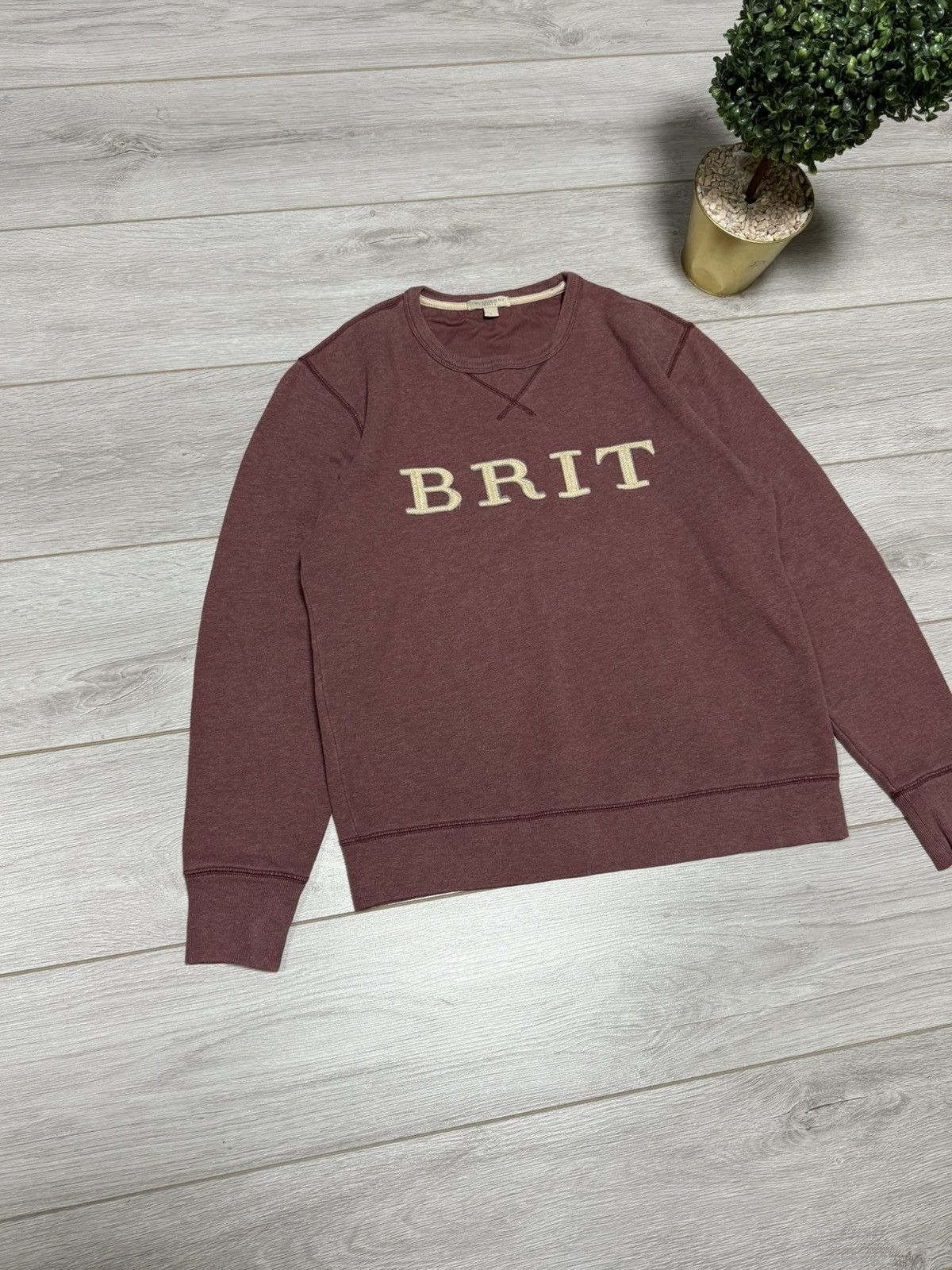 Burberry Burberry Brit Sweatshirt Big Logo Sz L Casual Jumper Size US L / EU 52-54 / 3 - 2 Thumbnail