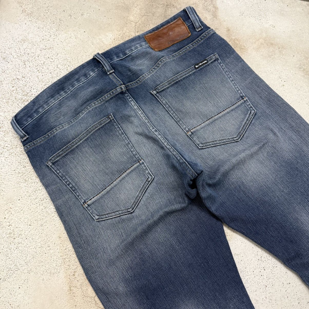 Japanese Brand Back Number Relaxy Distressed Denim Pants Size US 35 - 11 Thumbnail