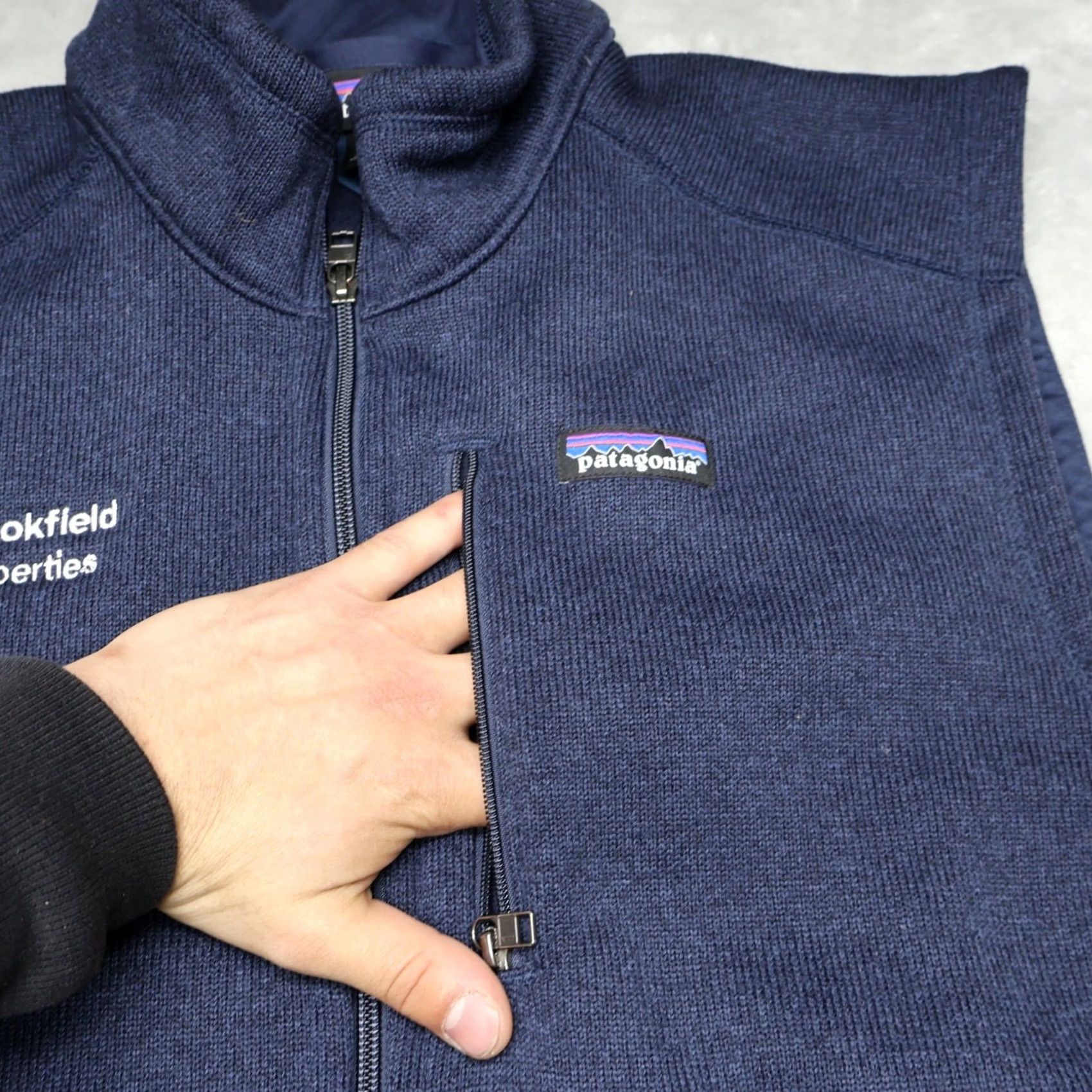 Patagonia Patagonia Better Sweater Vest Mens XXL Blue Full Zip Knit Fleece Hiking Outdoor Vest Size US XXL / EU 58 / 5 - 3 Thumbnail