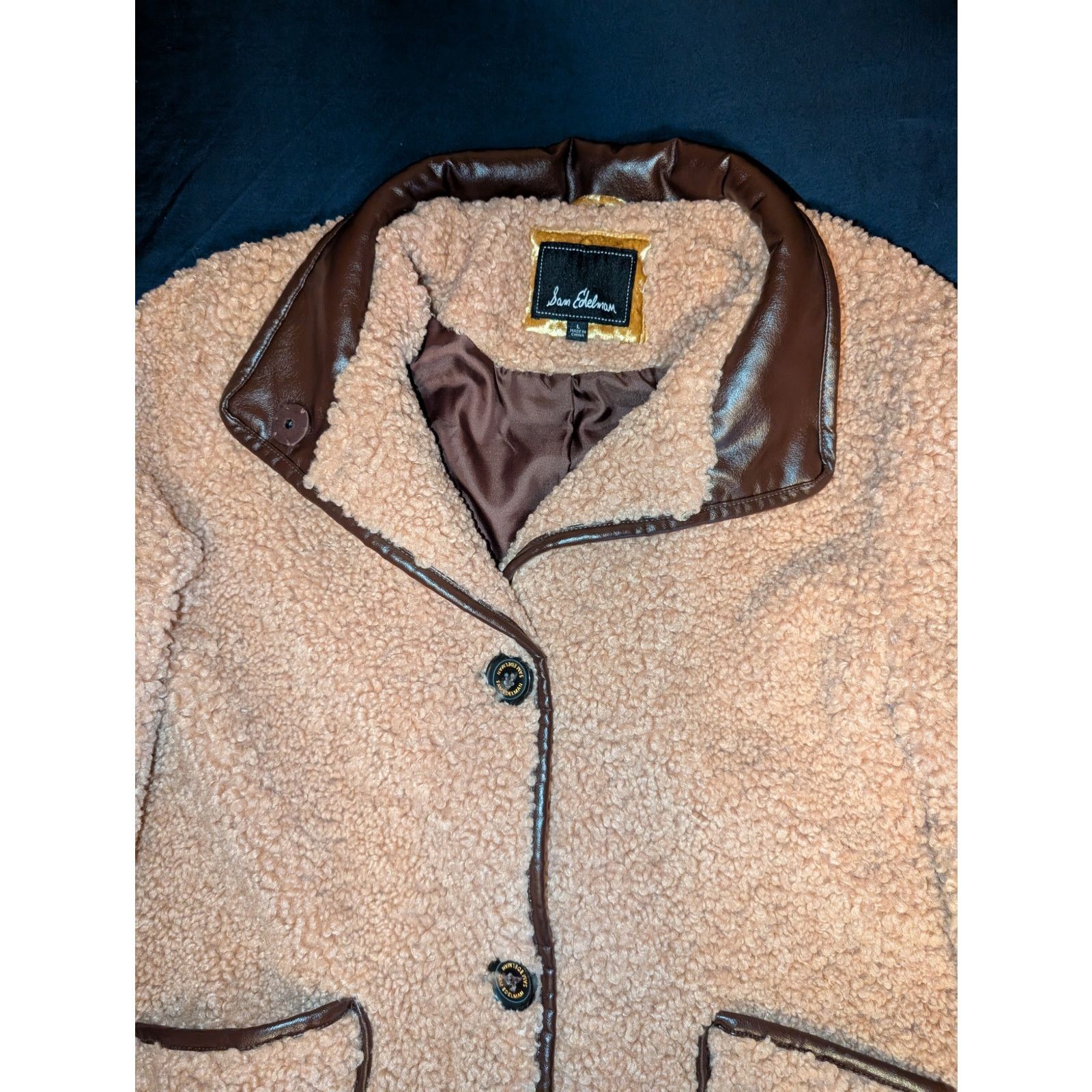 Sam Edelman Sam Edelman Faux Shearling Mid length Coat Jacket Large Size L / US 10 / IT 46 - 2 Thumbnail