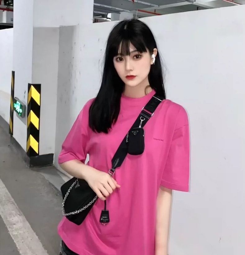 Balenciaga Balenciaga Rose-pink logo monogrammed embroidered cotton c Size M / US 6-8 / IT 42-44 - 9 Thumbnail