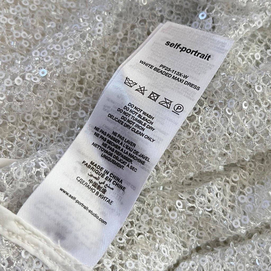 Self-Portrait self-portrait Beaded Maxi Dress in White Size S / US 4 / IT 40 - 8 Thumbnail
