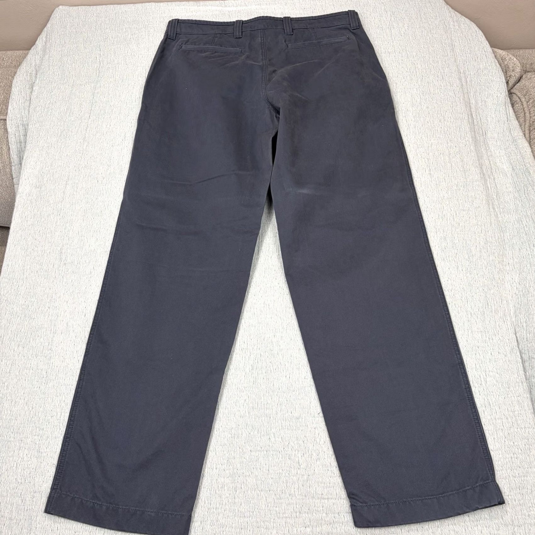 Vintage LL Bean Mens Classic Fit Navy Blue Cotton Casual Chino Pants Size US 36 / EU 52 - 7 Thumbnail