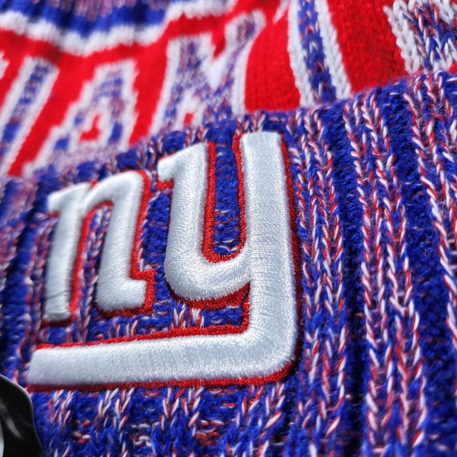Other NWT New York Giants Sports Knit Beanie Fleece Lining Unisex Size ONE SIZE - 2 Thumbnail