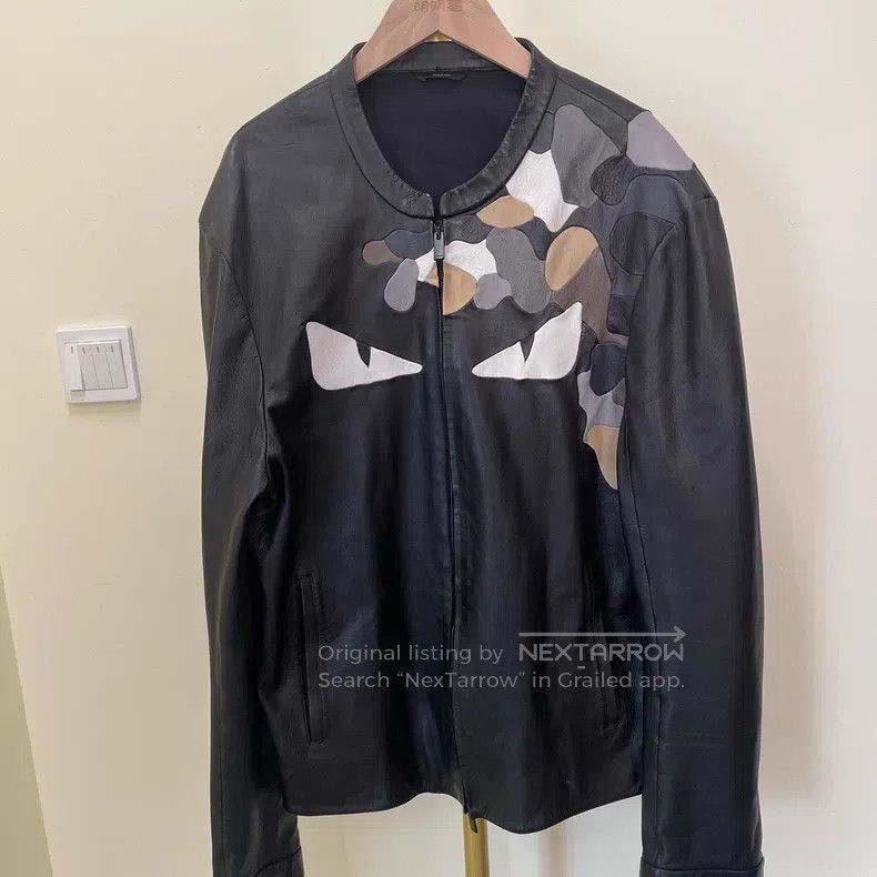 Fendi Fendi Little devil leather jacket Size US L / EU 52-54 / 3 - 1 Thumbnail