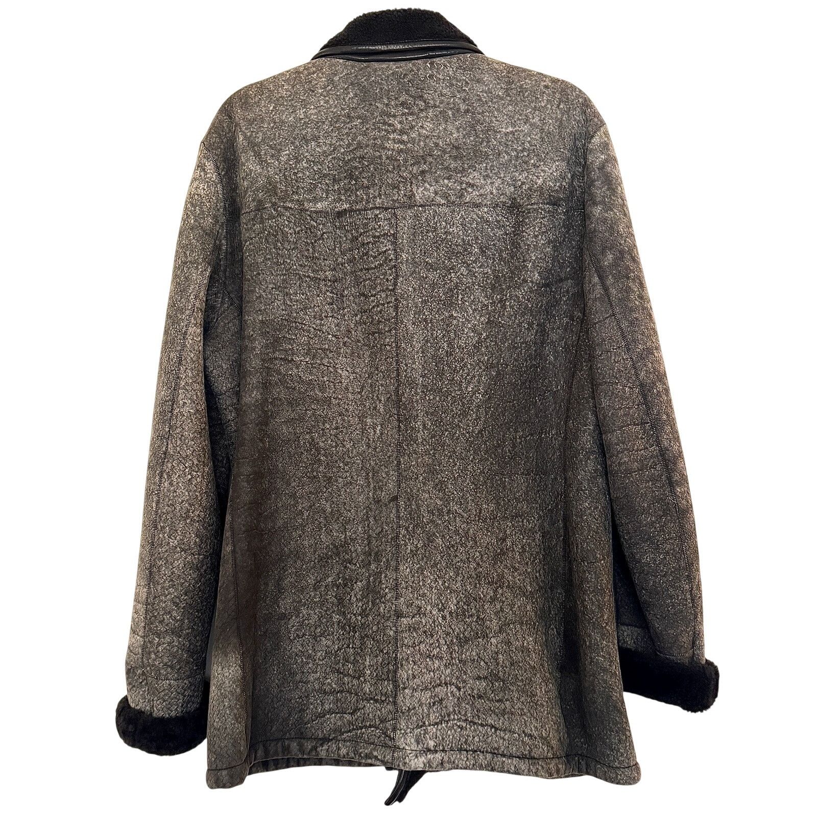 Ports 1961 Ports 1961 NWT Grey/Black Goat Suede + Shearling Jacket Size US L / EU 52-54 / 3 - 2 Thumbnail