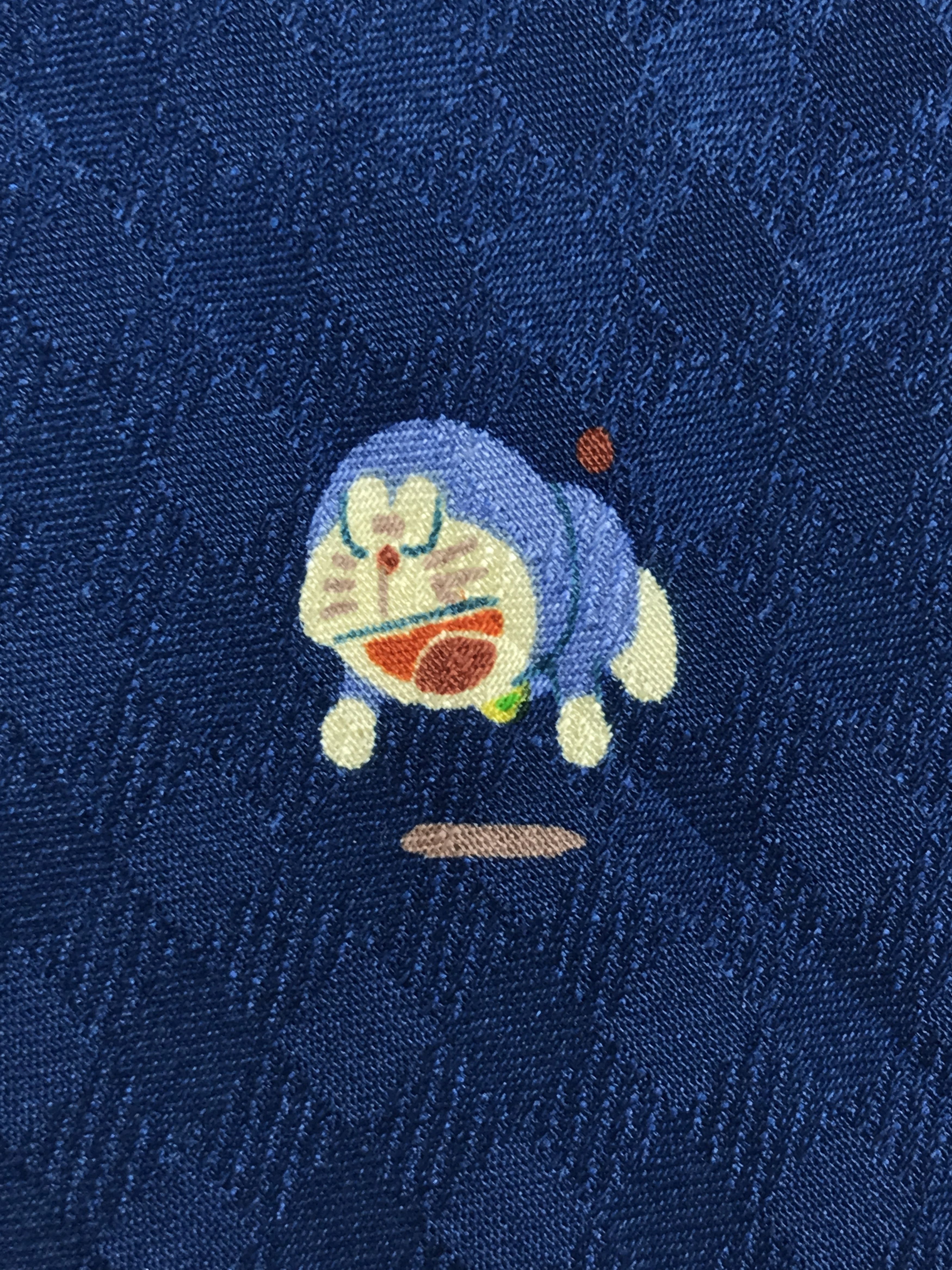 Designer × Vintage Vintage Doraemon Silk Necktie Size ONE SIZE - 5 Thumbnail