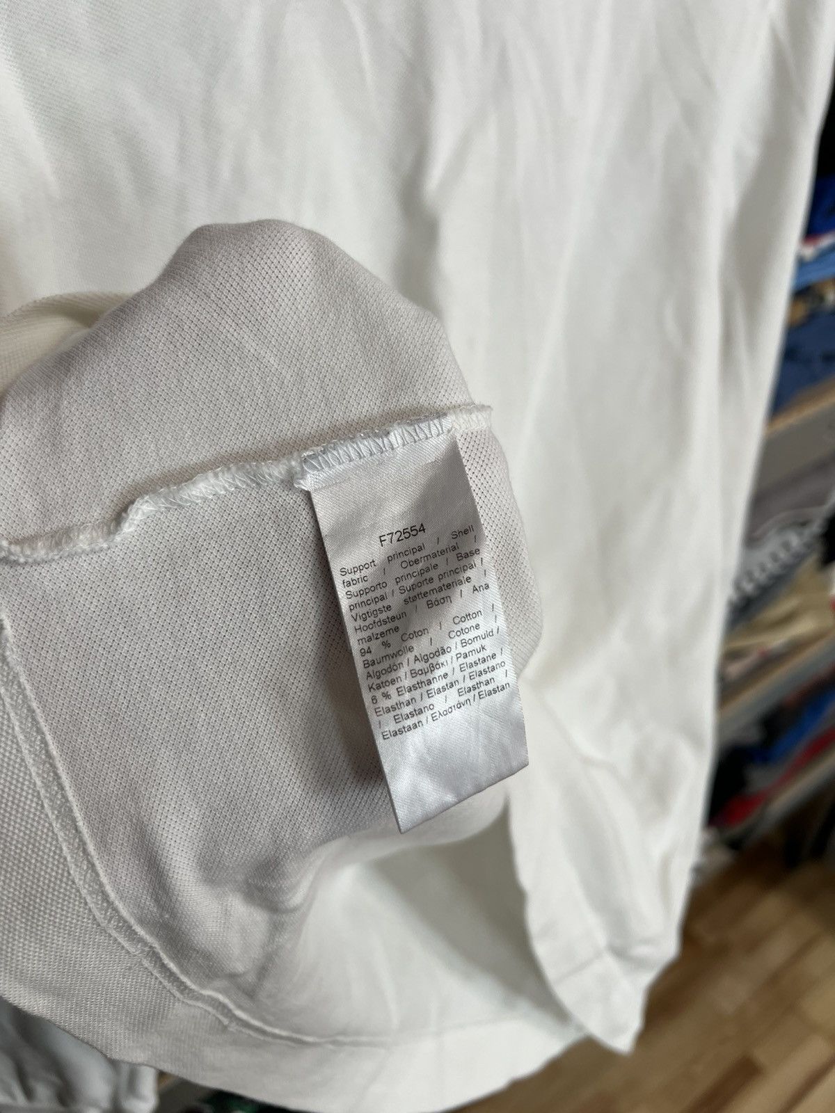 Lacoste Lacoste Golf White Turtleneck Long Sleeve Top Logo Neck Sz L Size US L / EU 52-54 / 3 - 7 Thumbnail