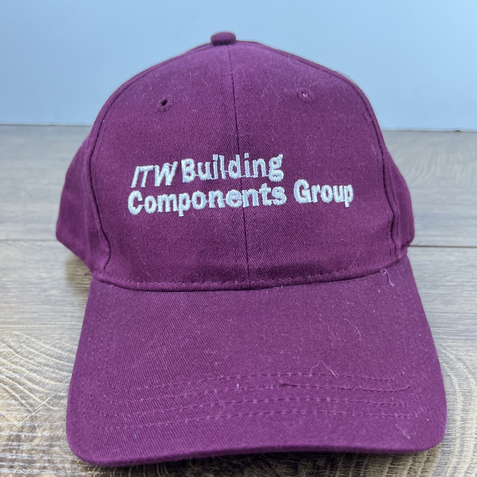 Other ITW Building Componets Group Hat Maroon Adjustable Hat Adult Size ONE SIZE - 3 Thumbnail