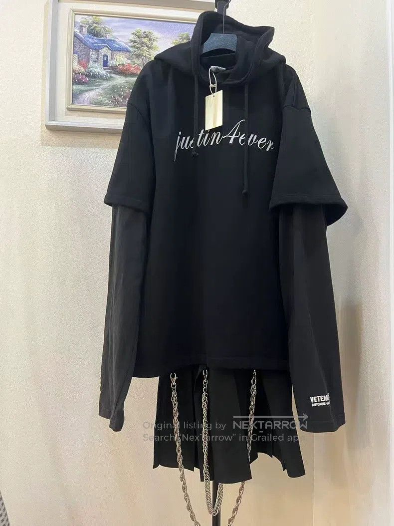 Vetements VETEMENTS Hooded Sweatshirt Dress Size M / US 6-8 / IT 42-44 - 1 Thumbnail