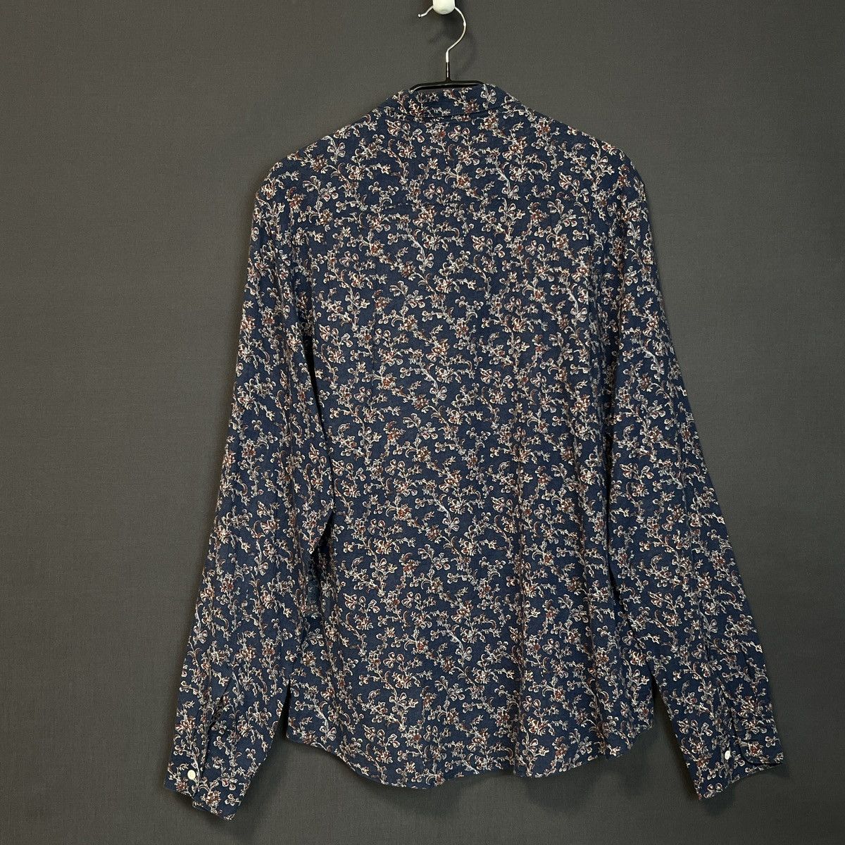 Sandro Vibrant Sandro Floral Print Button-Up Shirt, Size XL Size US XL / EU 56 / 4 - 2 Thumbnail