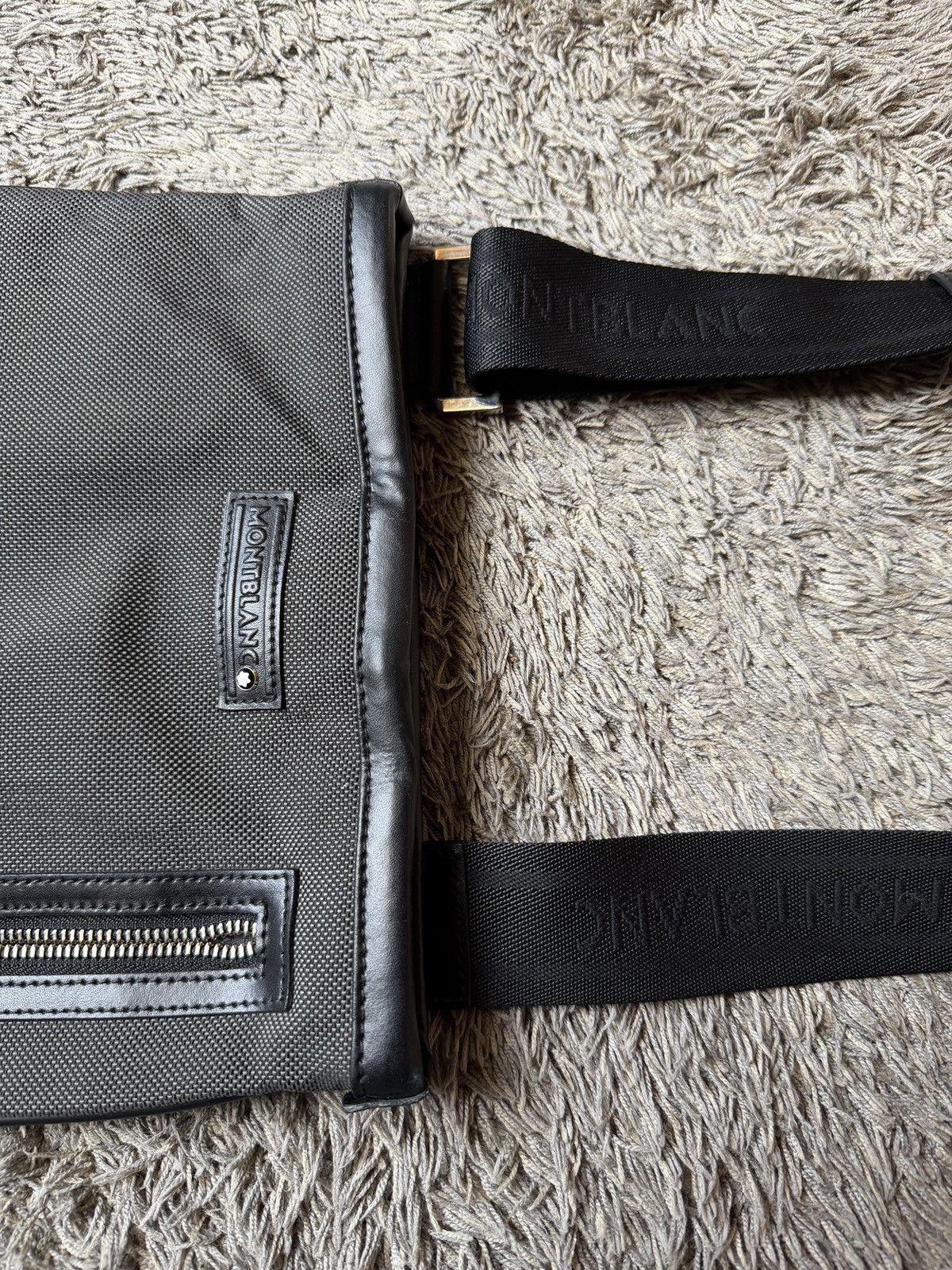 Montblanc Montblanc Meisterstuck Star Leather Nylon Shoulder Bag Size ONE SIZE - 9 Thumbnail