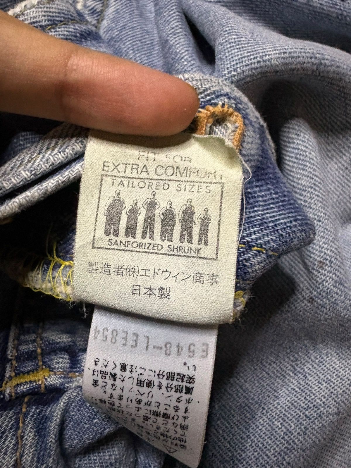 Lee Vintage Lee Selvedge Sanforized Baggy Jeans Size US 31 - 13 Thumbnail