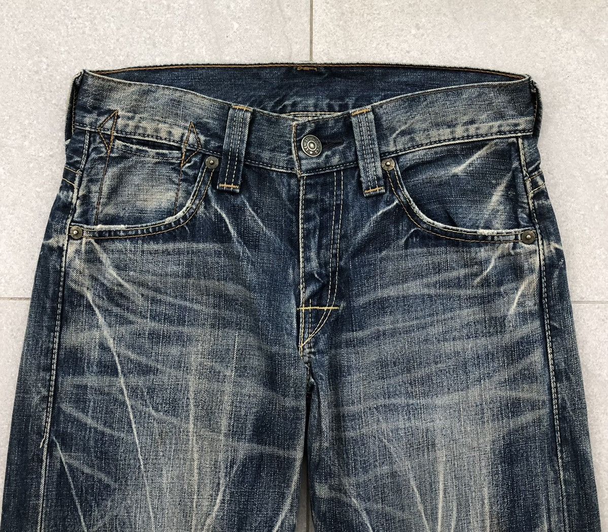 Levi's Vintage Levi's 503 straight-leg washed denim jeans Size US 31 - 6 Thumbnail