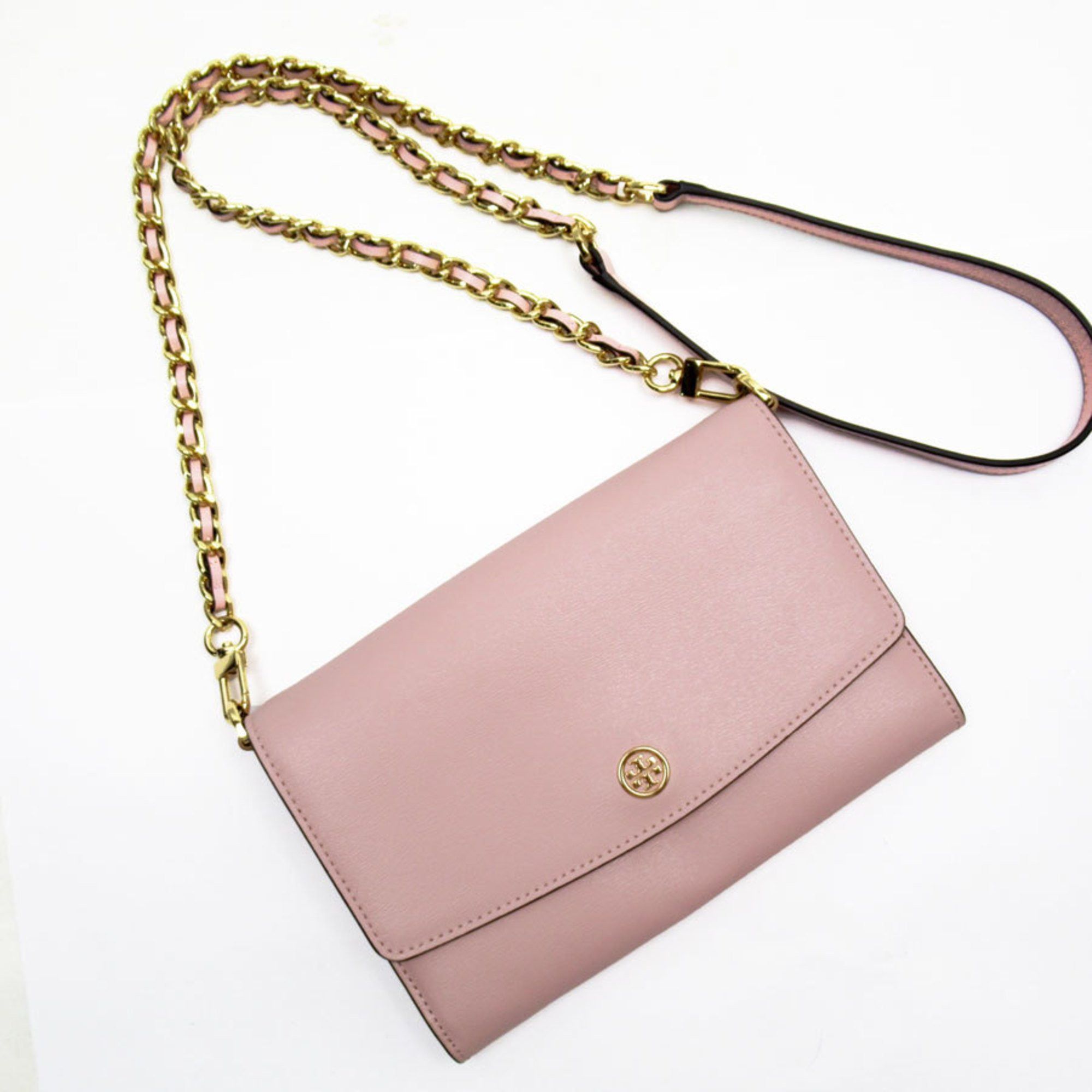 Tory Burch Tory Burch Shoulder Wallet Leather Pink Women's T18893A Size ONE SIZE - 1 Thumbnail