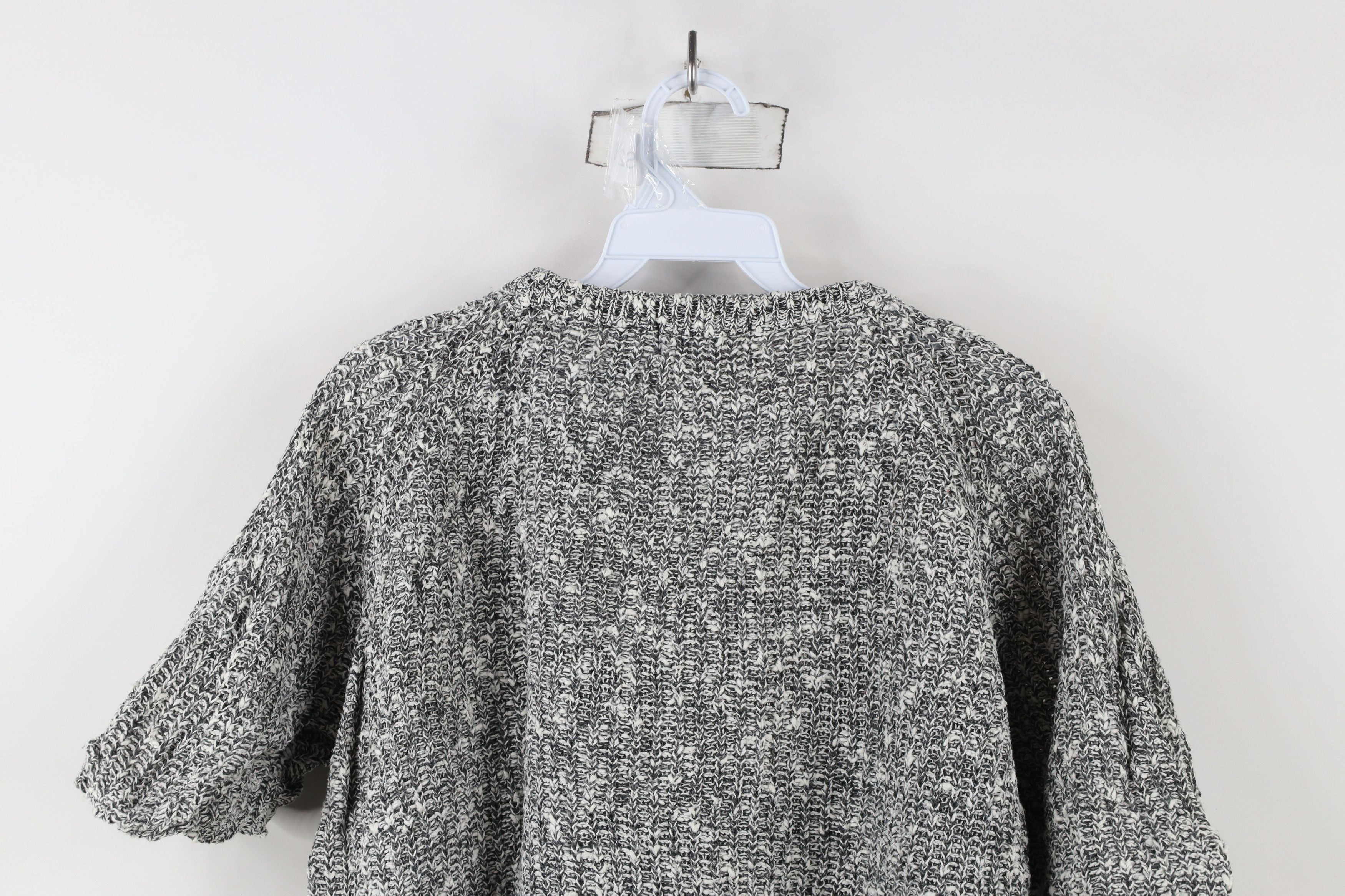 Vintage Vintage 90s Streetwear Ribbed Knit Short Sleeve Sweater Size L / US 10 / IT 46 - 9 Thumbnail