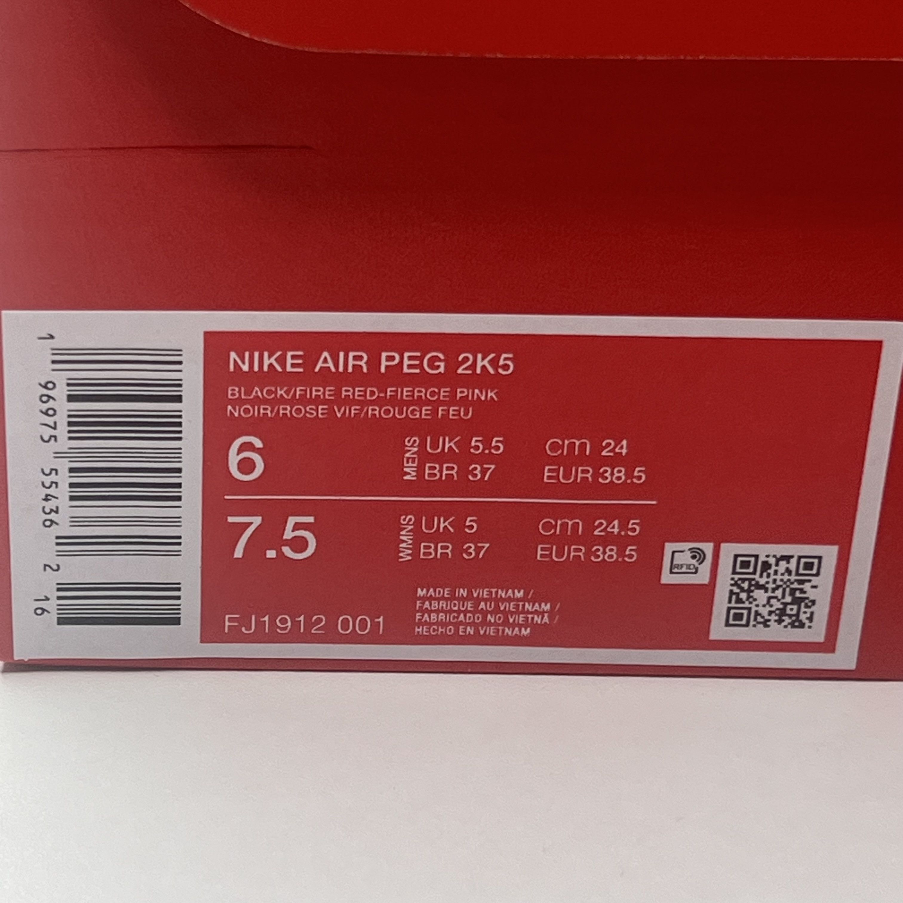 Nike Nike Air Pegasus 2005 "Black And Fire Red" Size US 7.5 / IT 37.5 - 14 Thumbnail