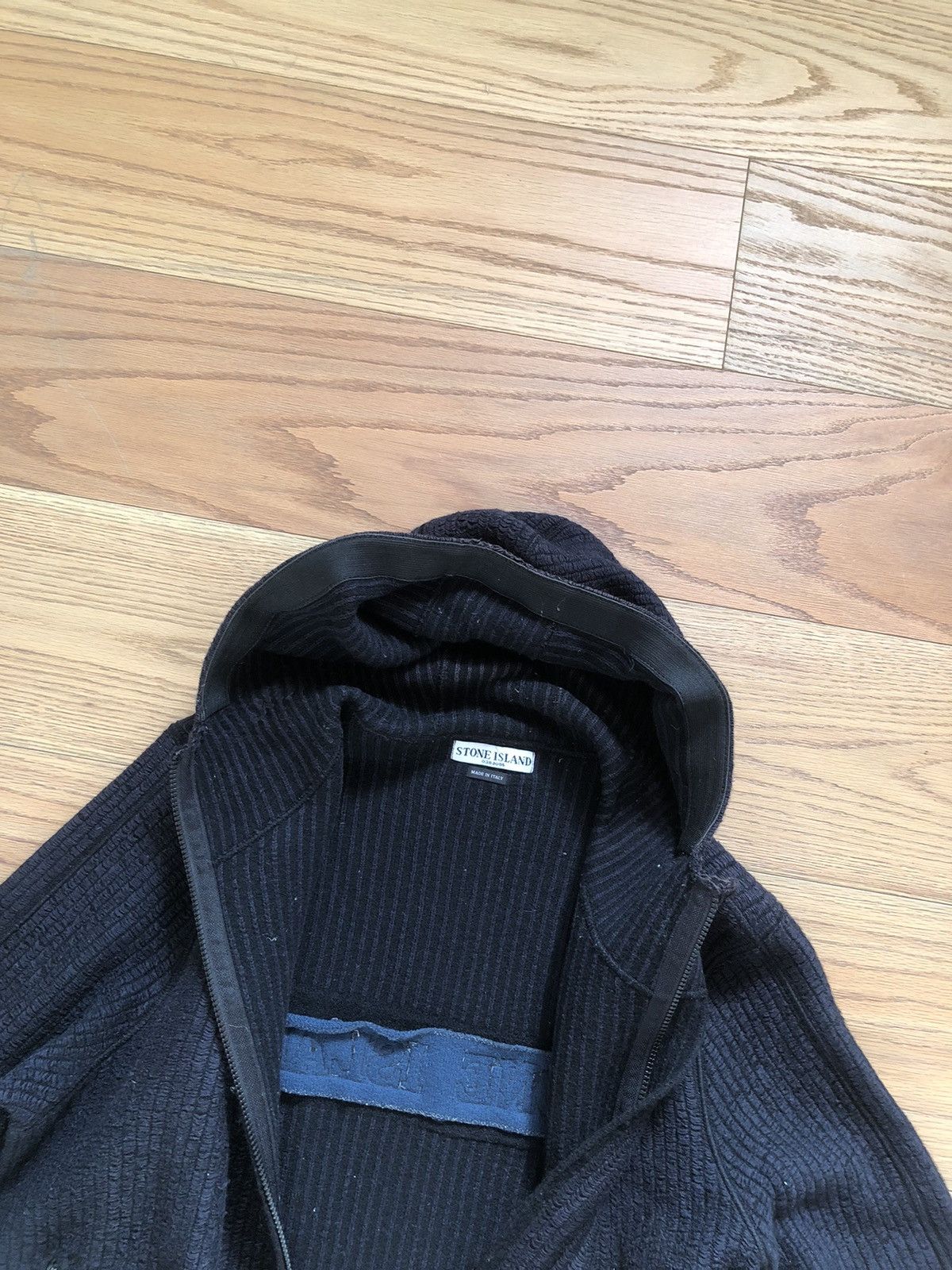 Stone Island × Vintage Stone Island AW04 Knitted Zip-Up Sweater Size US L / EU 52-54 / 3 - 15 Thumbnail
