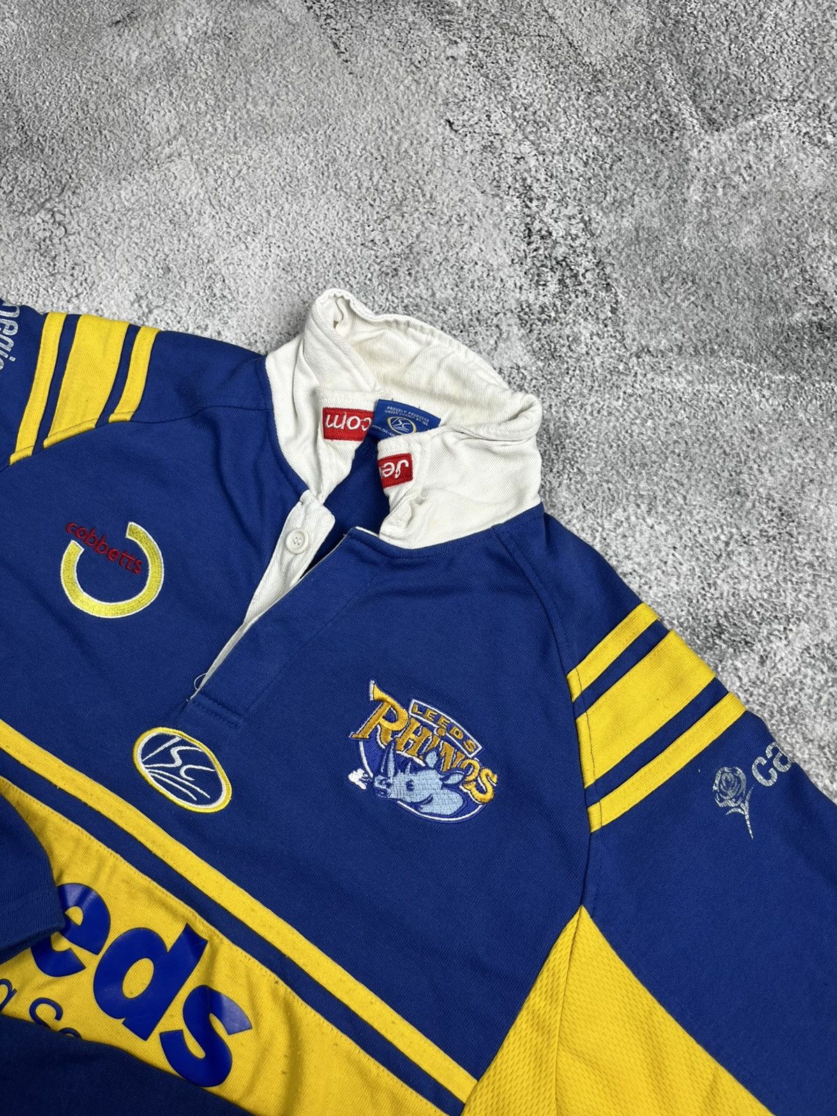 Rugby Ralph Lauren VINTAGE ISC MEN LEEDS RHINOS 2008 HOME RUGBY LEAGUE JERSEY Size US XL / EU 56 / 4 - 7 Thumbnail