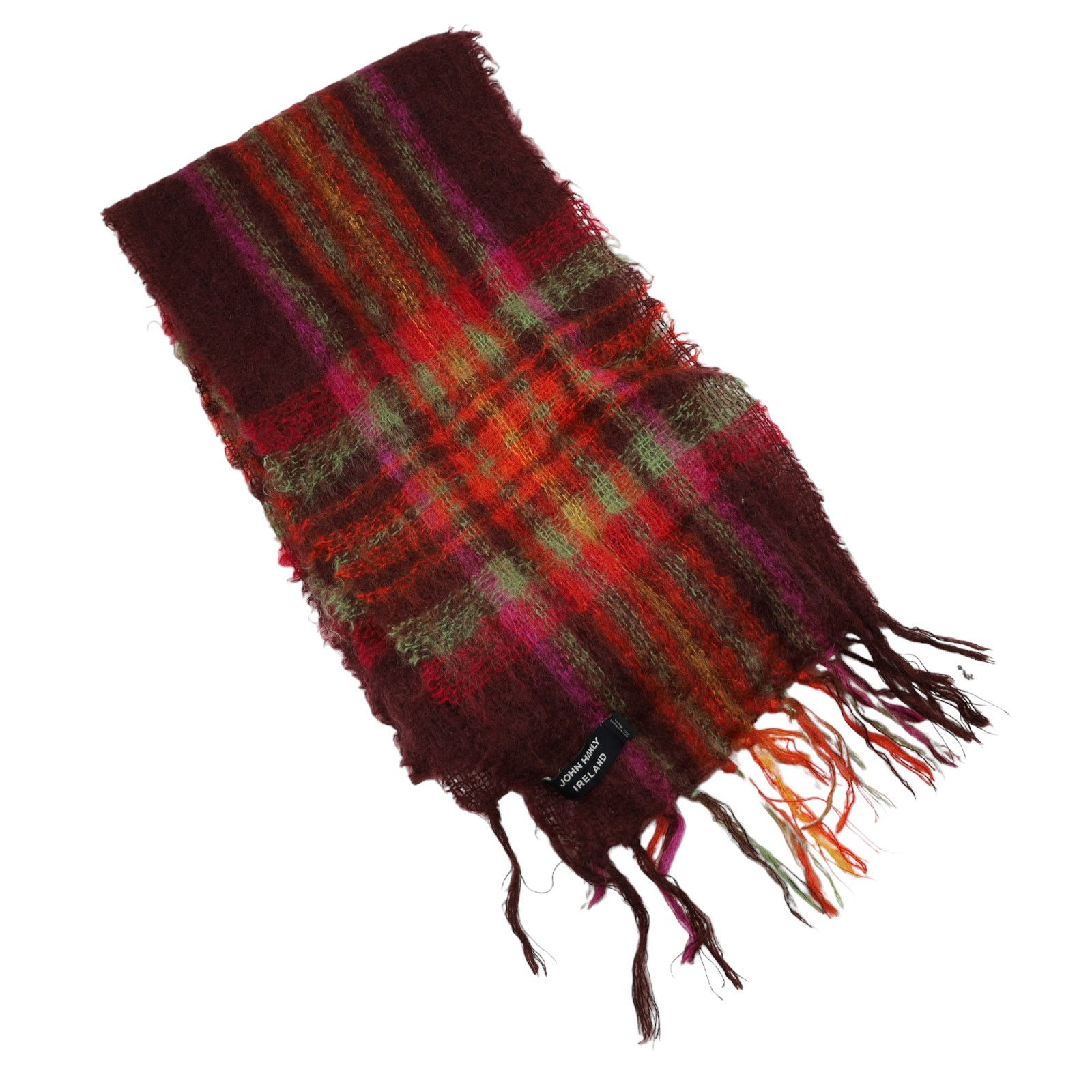 Vintage Vintage John Hanly Ireland Mohair Wool Blend Scarf Size ONE SIZE - 5 Thumbnail