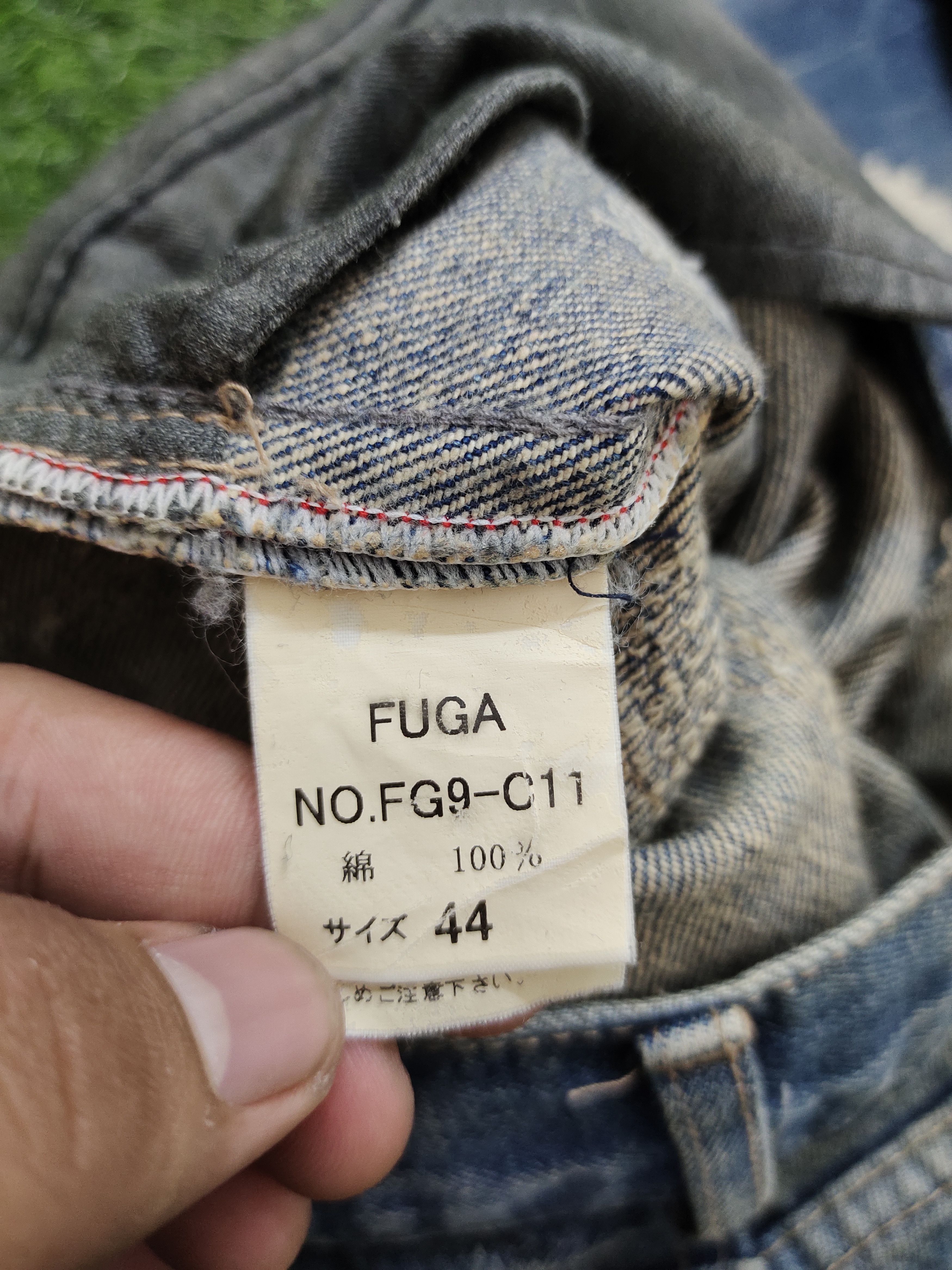 GOSTAR DE FUGA Flare Jeans Fuga Boro Sew Distress Faded Denim Bootcut Y2k Size US 31 - 19 Thumbnail
