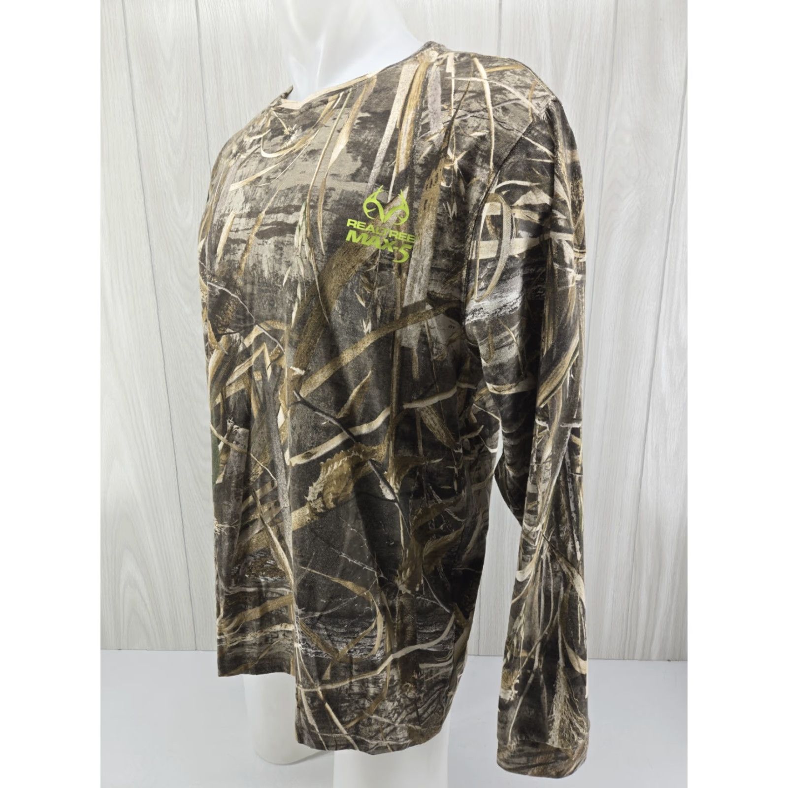 Realtree Realtree T-Shirt Mens Large Camo Max 5 Long Sleeve Hunting Outdoors Size US L / EU 52-54 / 3 - 3 Thumbnail