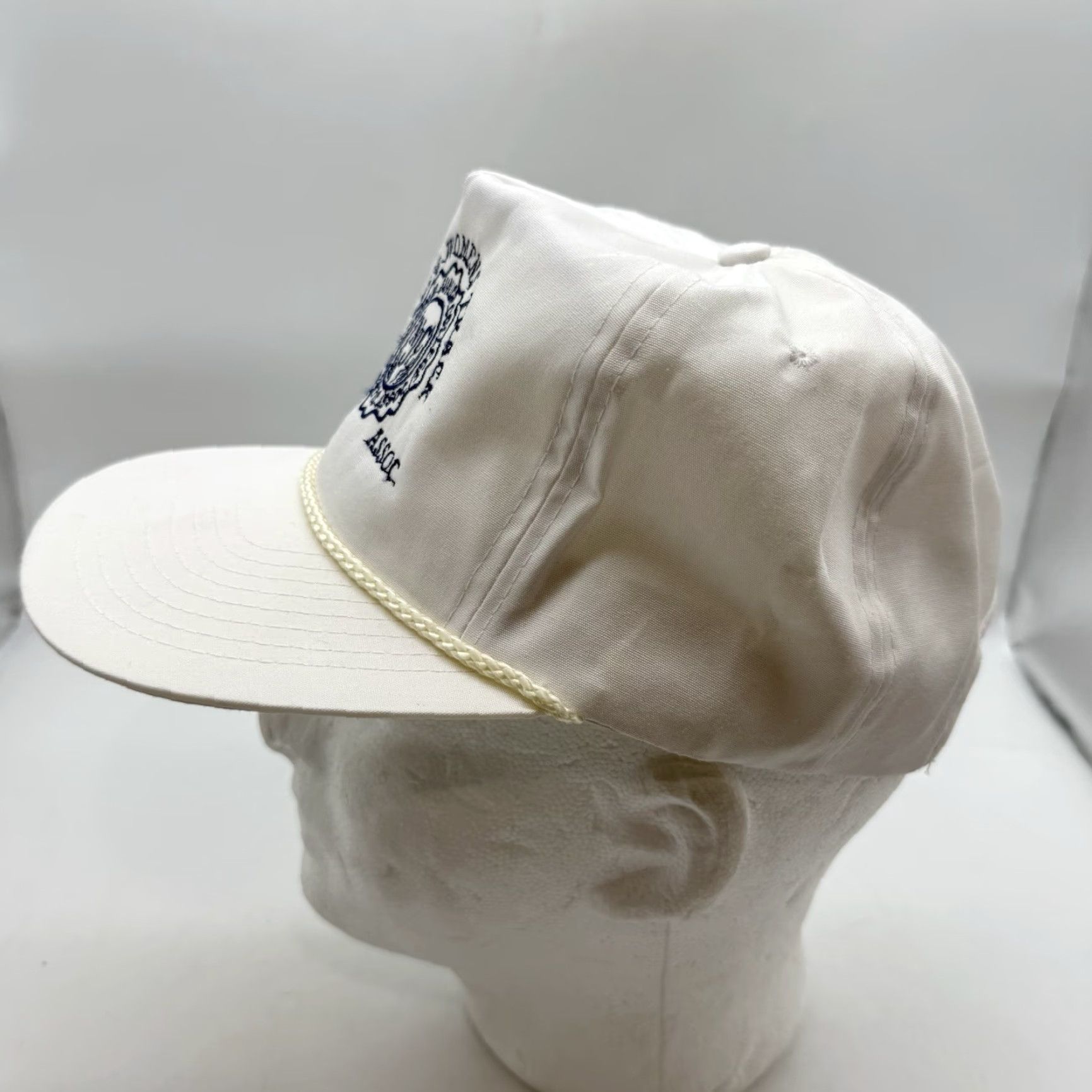 Vintage VINTAGE Winner White Cap Hat Snapback Rope Adjust. Baseball Cap Mens Womens Adjustable One Size Size ONE SIZE - 6 Thumbnail
