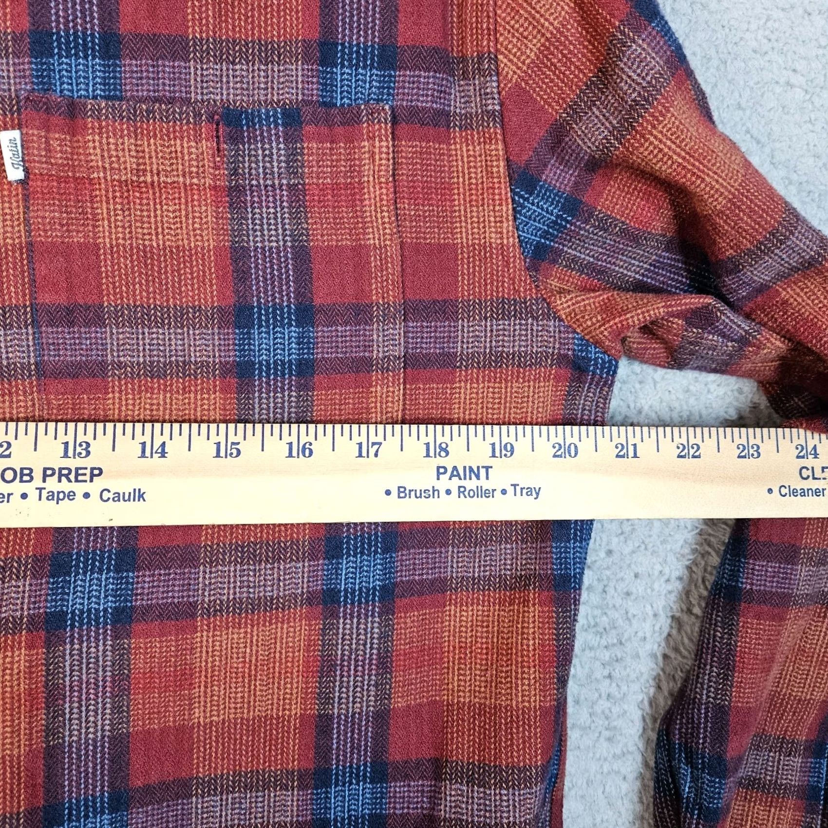 Katin Katin Shirt Mens SM Red Men plaid check button Flannel Casual Size Size US S / EU 44-46 / 1 - 2 Thumbnail