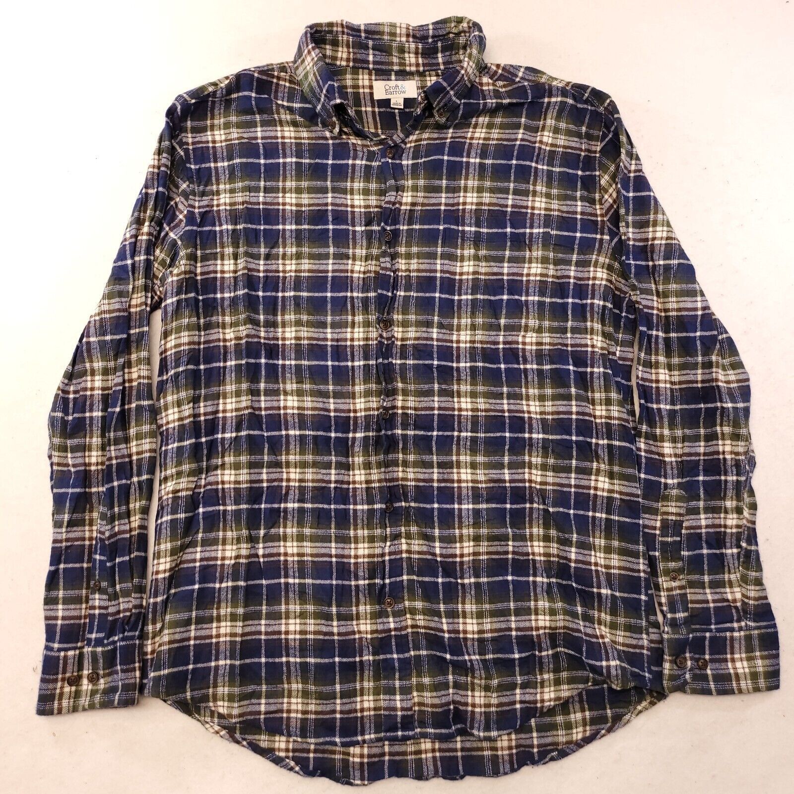 Sonoma Sonoma Madras Flannel Button Up Shirt Mens Size L Blue Size US L / EU 52-54 / 3 - 2 Thumbnail