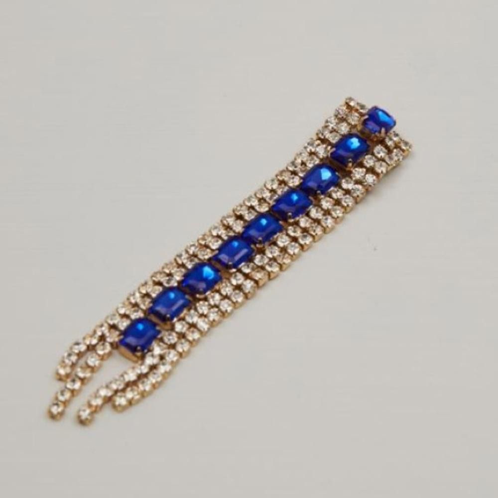 Designer Intrend by Max Mara Dangle Earrings with Rhinestones Size ONE SIZE - 2 Thumbnail