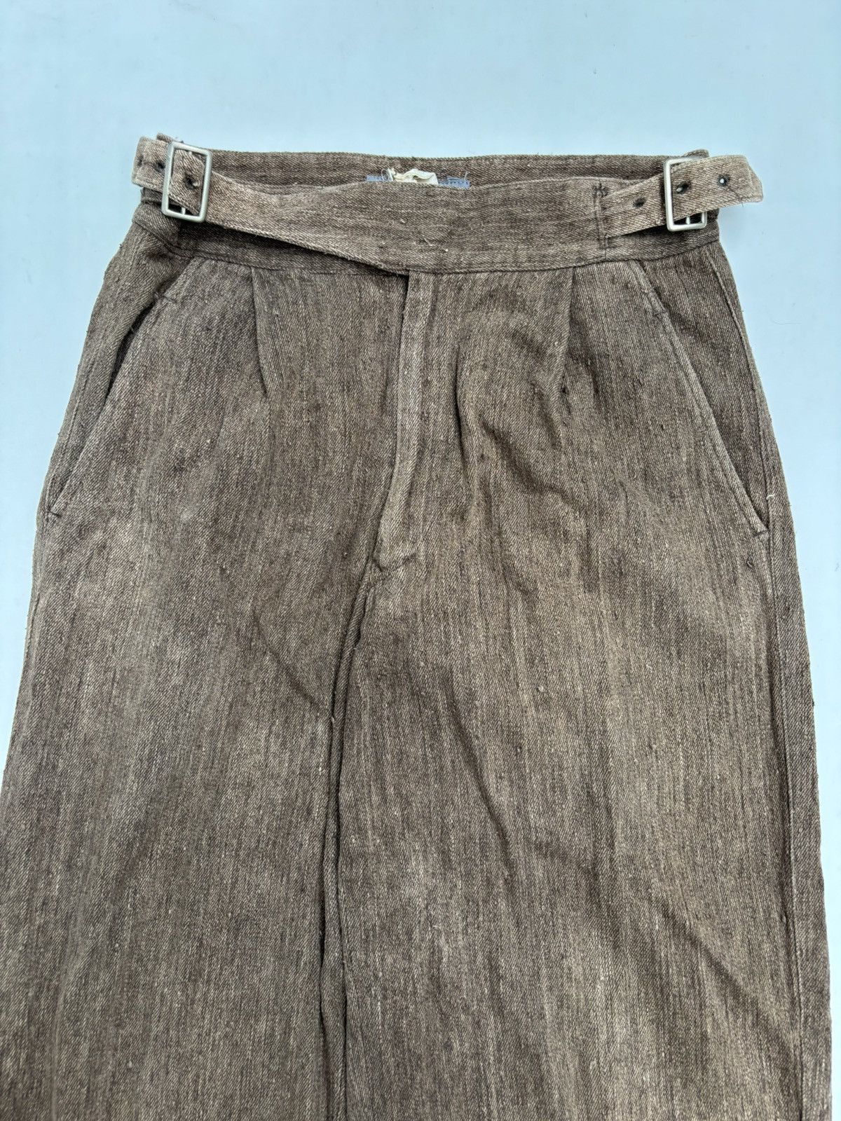 Homme Plisse Issey Miyake 1980s High Waist Textured Gurkha Pants Size US 29 - 4 Thumbnail