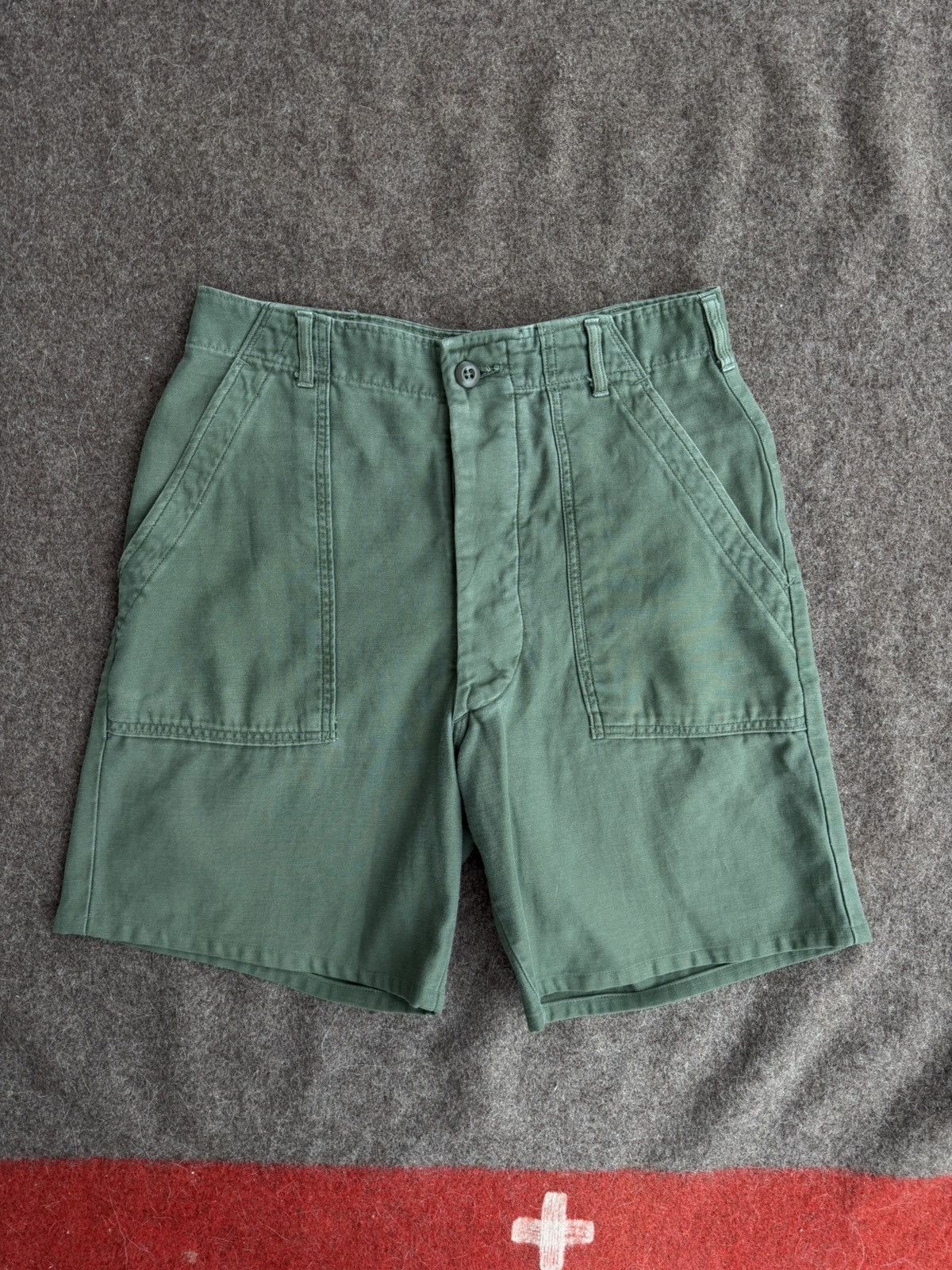 Other US Army Vietnam War Era Sateen OG-107 Shorts Size US 32 / EU 48 - 2 Thumbnail