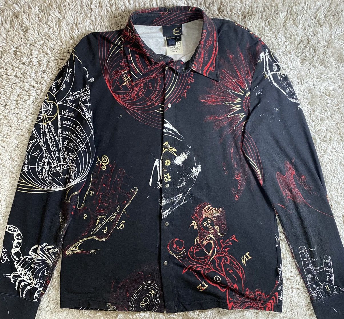 Just Cavalli Men’s Premium Cotton Shirt - Bold Print Design