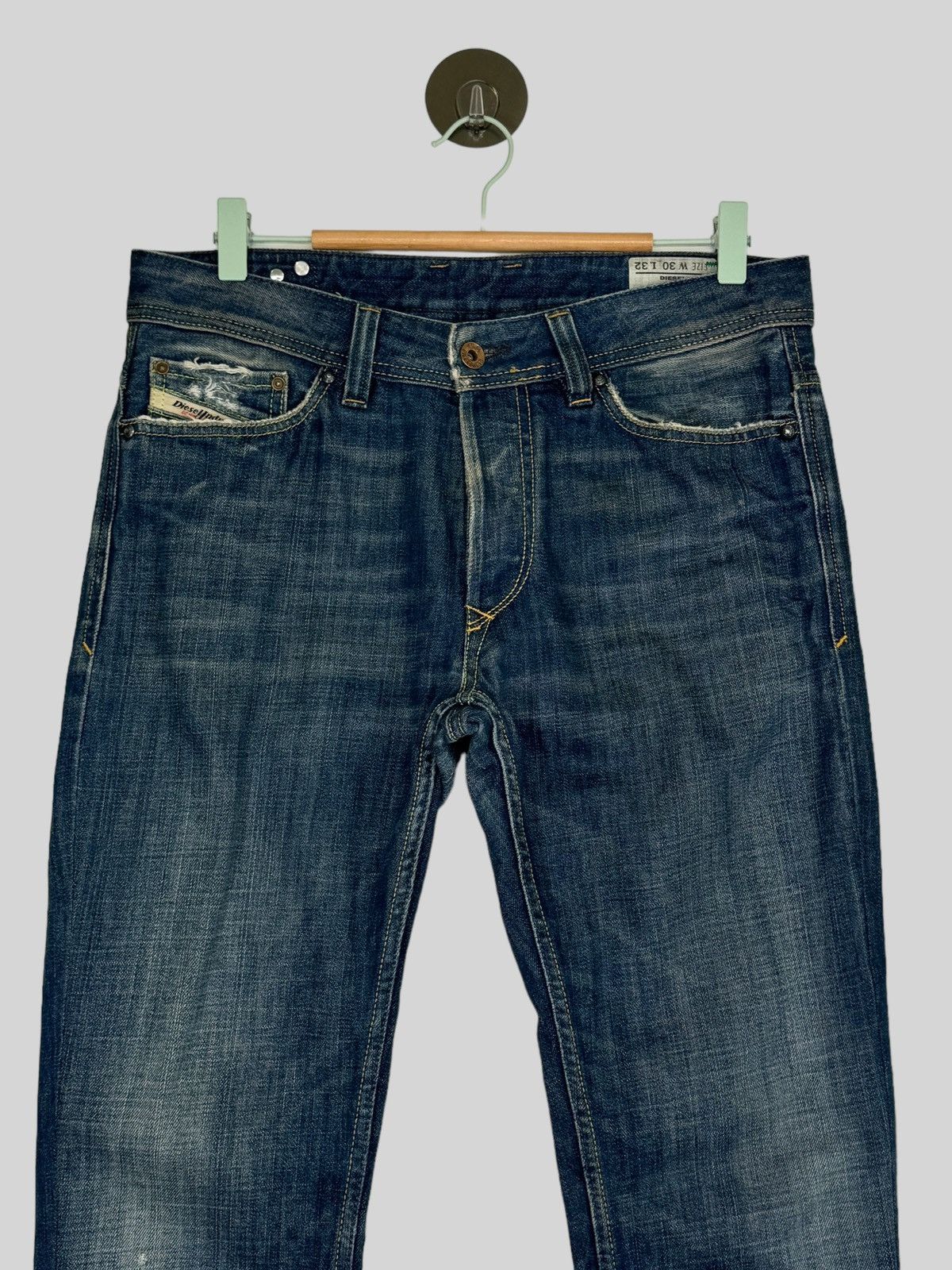 Diesel × Hysteric Glamour × Japanese Brand VTG DIESEL INDUSTRY DISTRESSED MOD VIKER MUD WASH DENIM Size US 31 - 3 Thumbnail