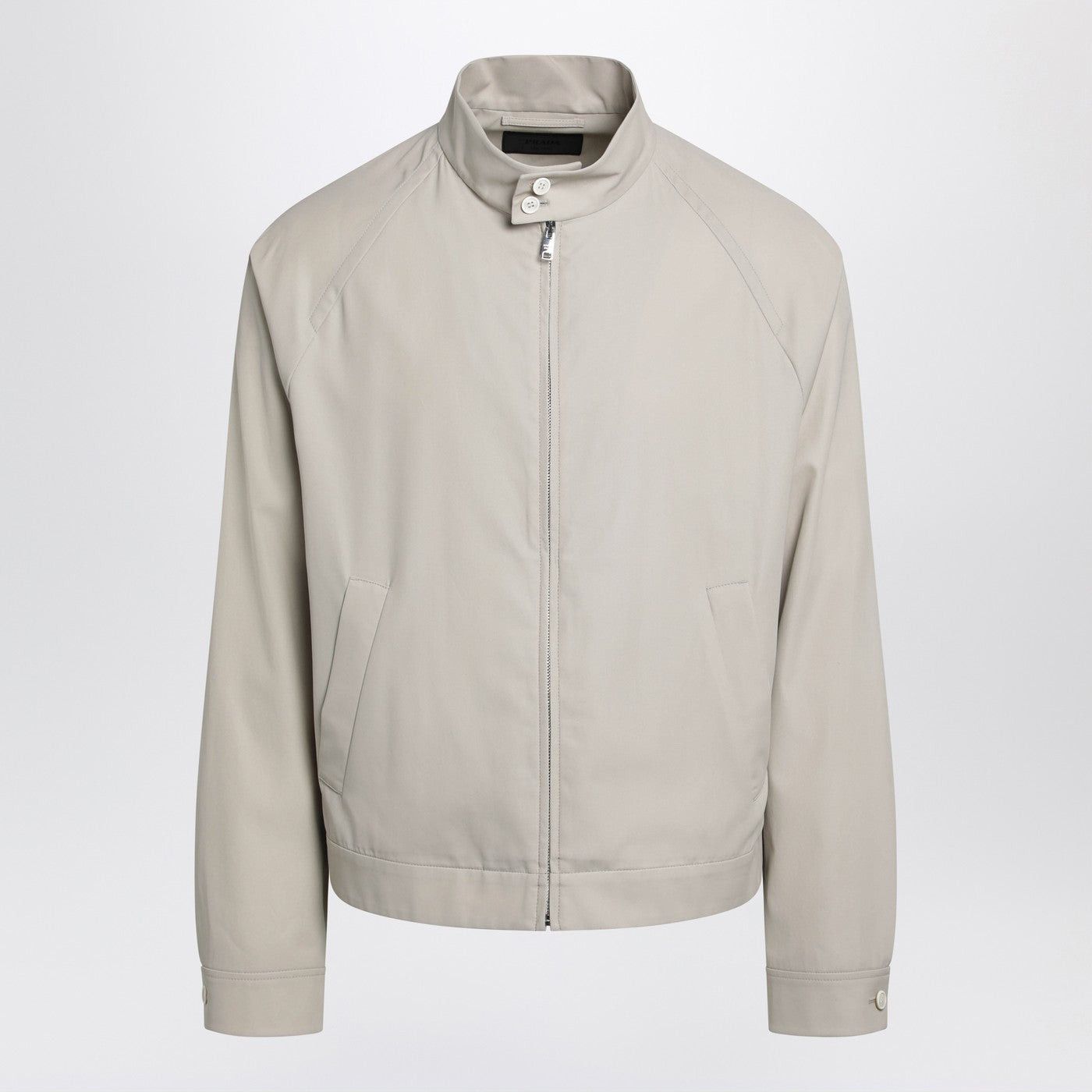 Prada Prada Sand-Colored Cotton Zip-Up Jacket Size US L / EU 52-54 / 3 - 1 Thumbnail