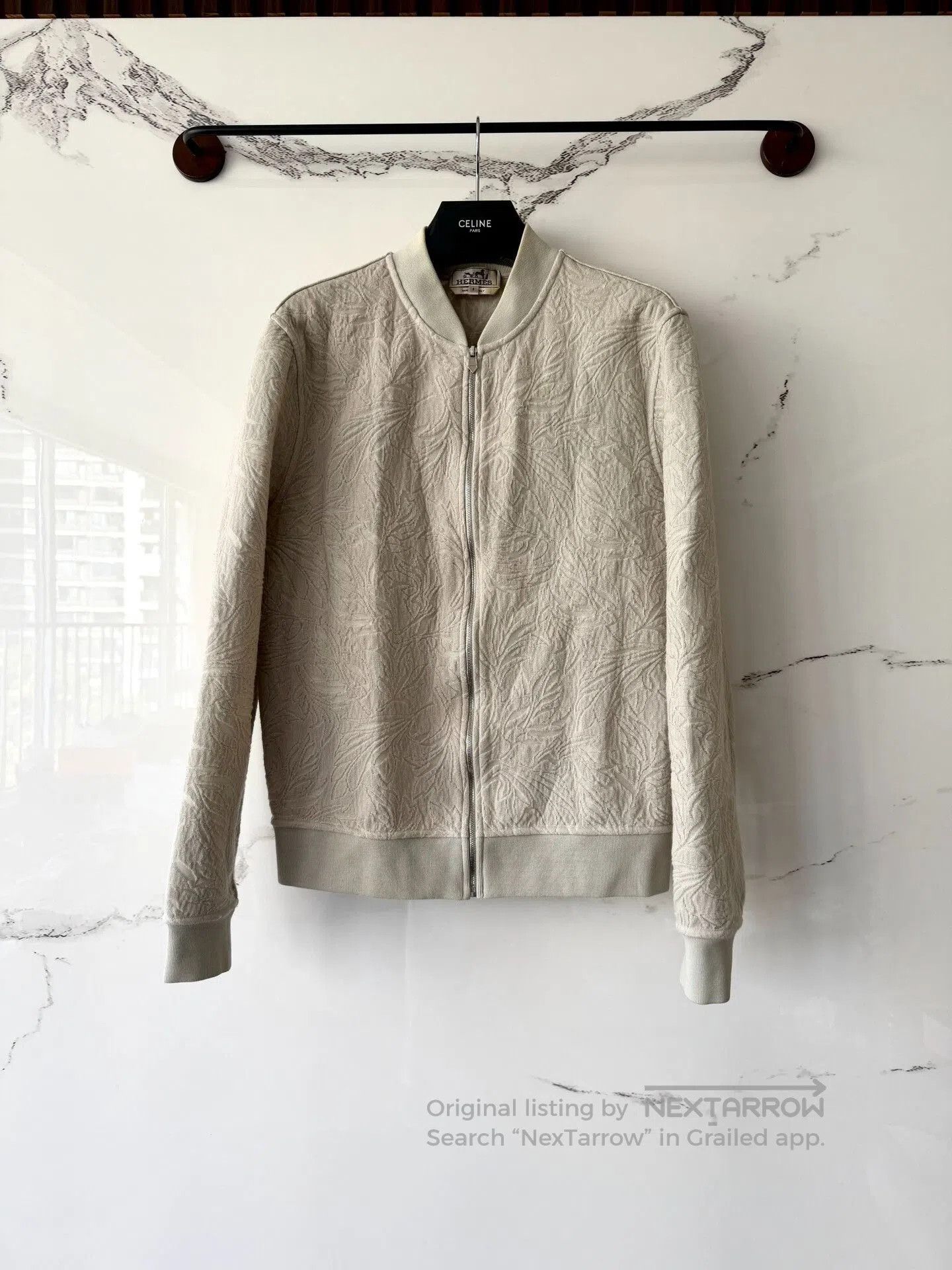 Hermes hermes gray knit baseball jacket size S. Size US S / EU 44-46 / 1 - 1 Thumbnail