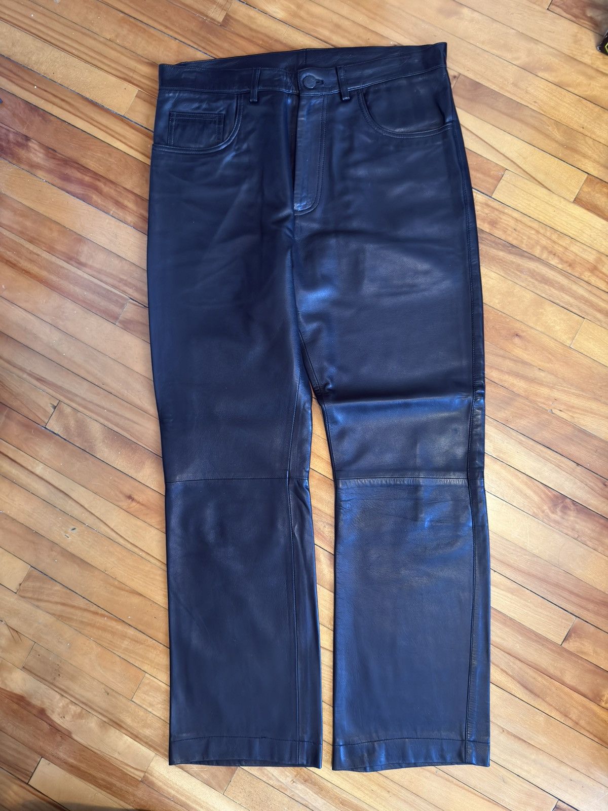 Ralph Lauren Purple Label Ralph Lauren Purple Label Leather Pants Jeans Size 32 Size US 32 / EU 48 - 1 Thumbnail