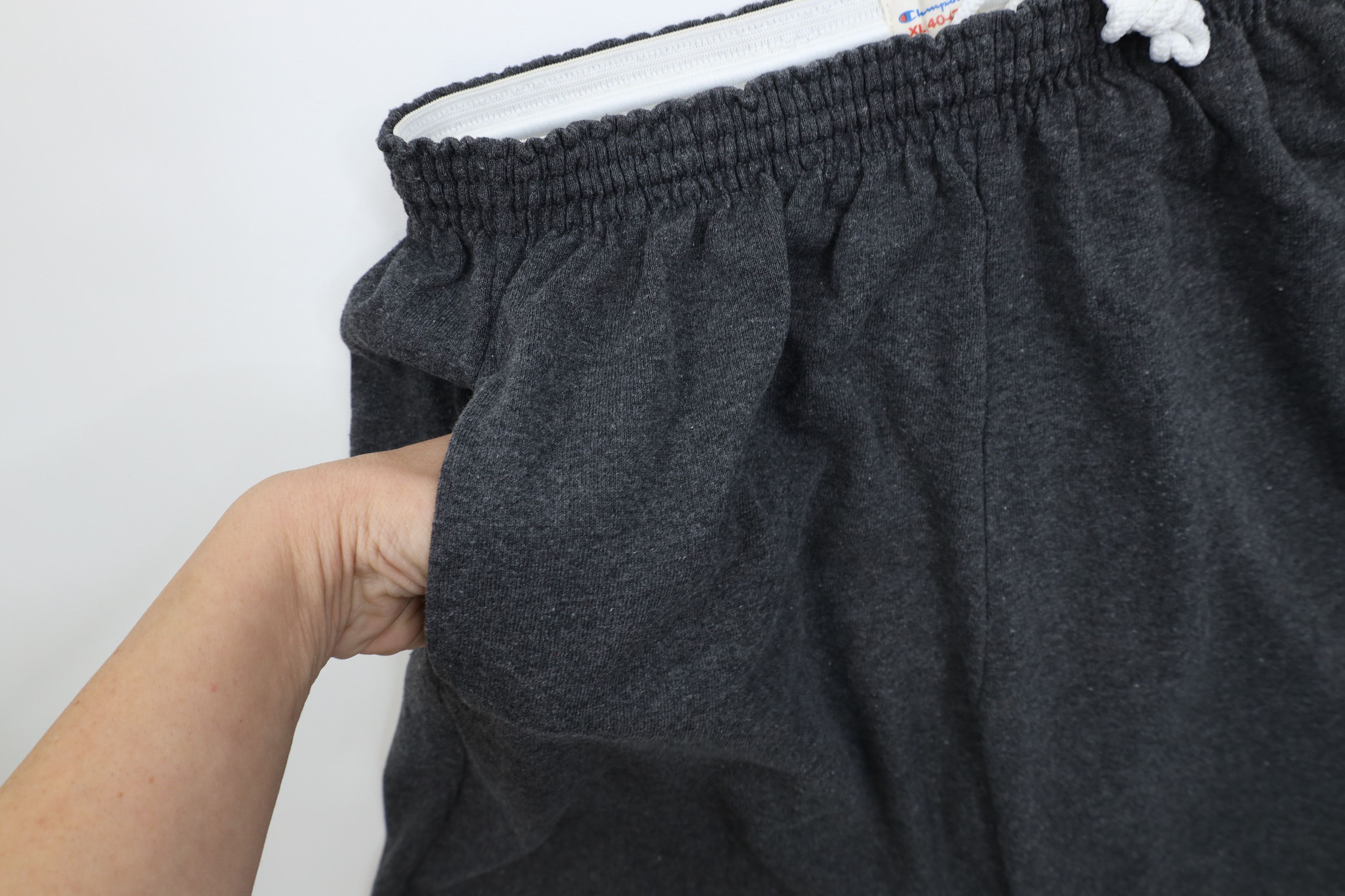 Champion Vintage 90s Champion Spell Above Knee Shorts Charcoal Gray Size US 36 / EU 52 - 6 Thumbnail