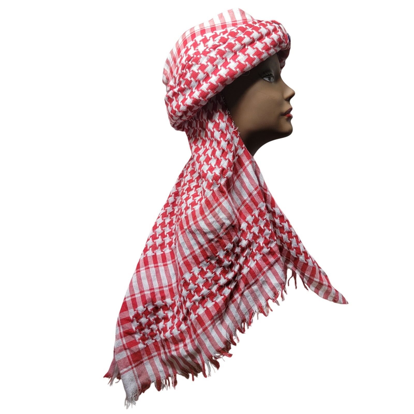 Other Traditional Fez Hat with Scarf, Keffiyeh w/ All-Seeing Eye Size ONE SIZE - 7 Thumbnail