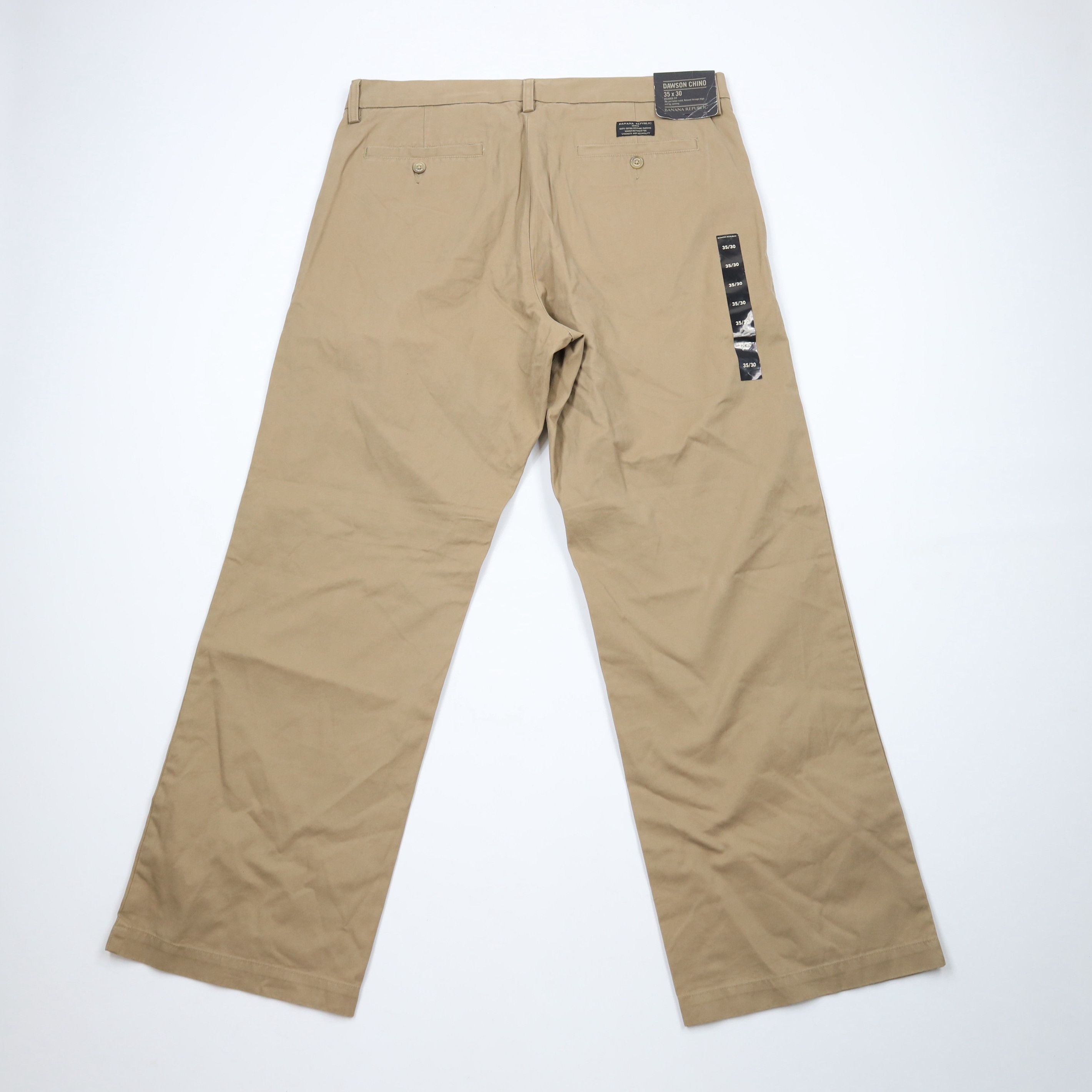 Banana Republic × Vintage New Banana Republic Relaxed Fit Wide Leg Chino Pants Brown Size US 35 - 8 Thumbnail
