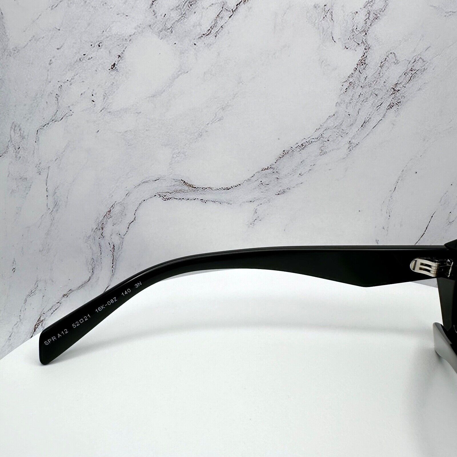 New PRADA Sunglasses Black Symbole PRADA MILANO Logo Square