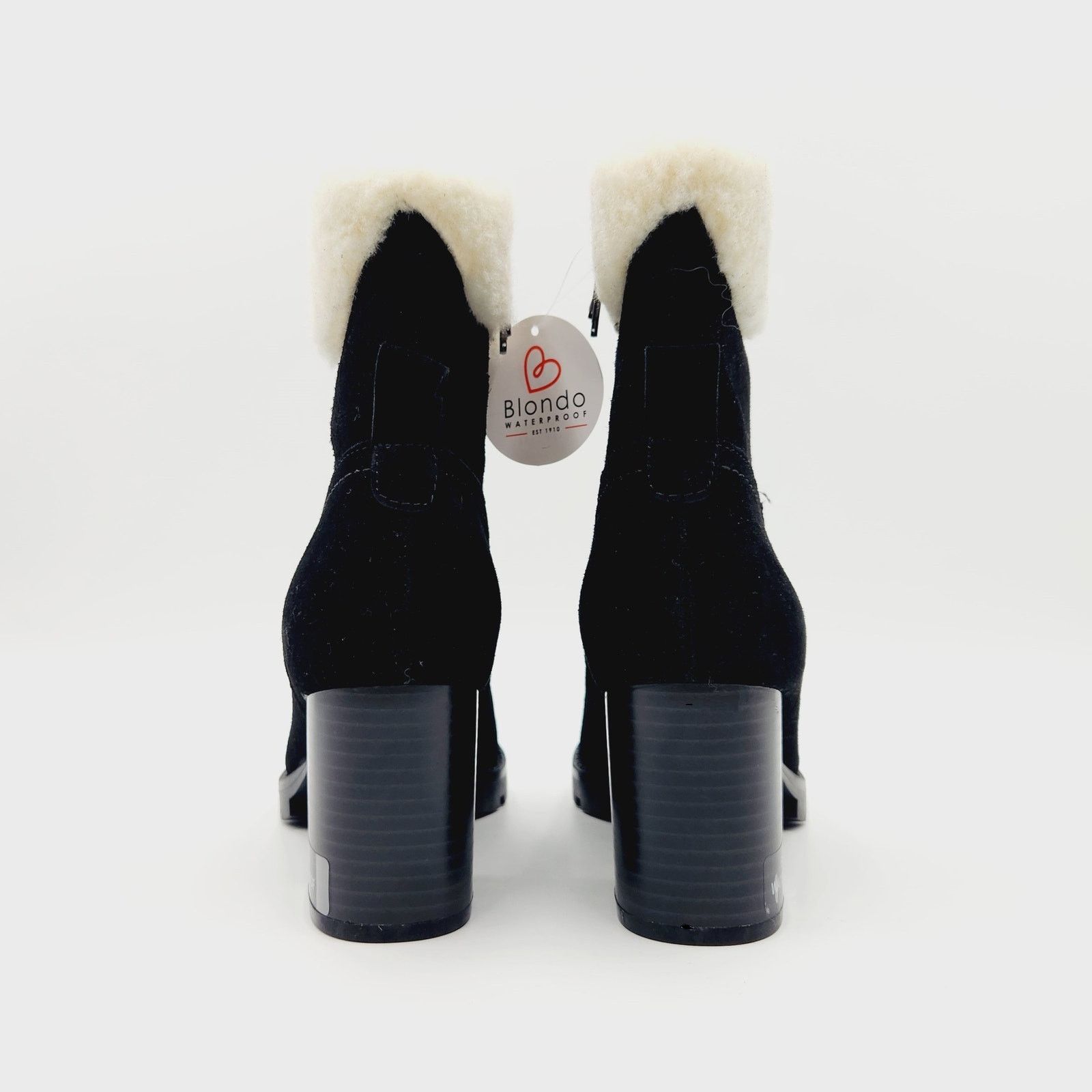 The Unbranded Brand Blondo Women Black Waterproof Suede Ankle Booties Size 10M Size US 10 / IT 40 - 7 Thumbnail