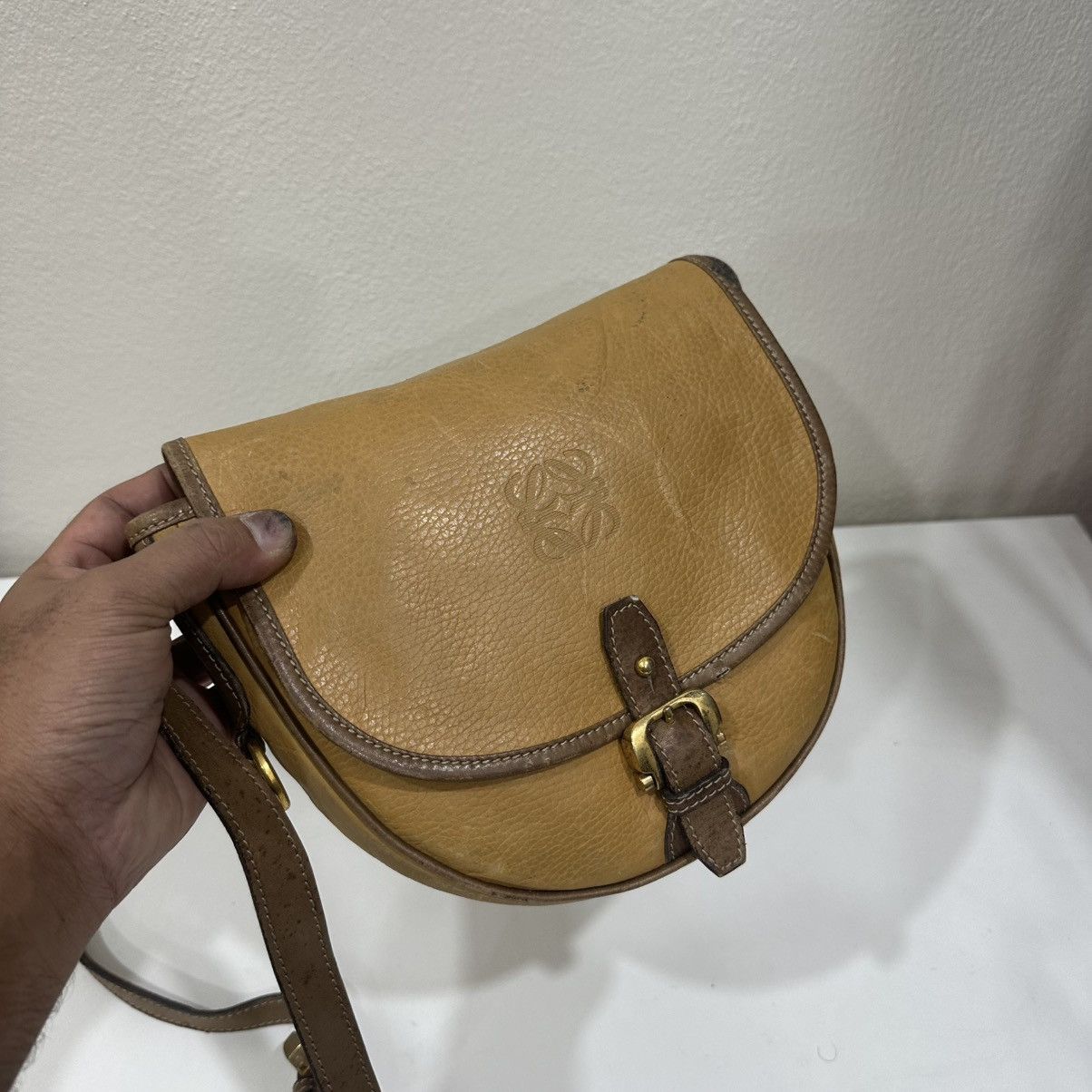 Loewe ‼️YES‼️ VINTAGE LOEWE LEATHER SHOULDER BAG Size ONE SIZE - 3 Thumbnail