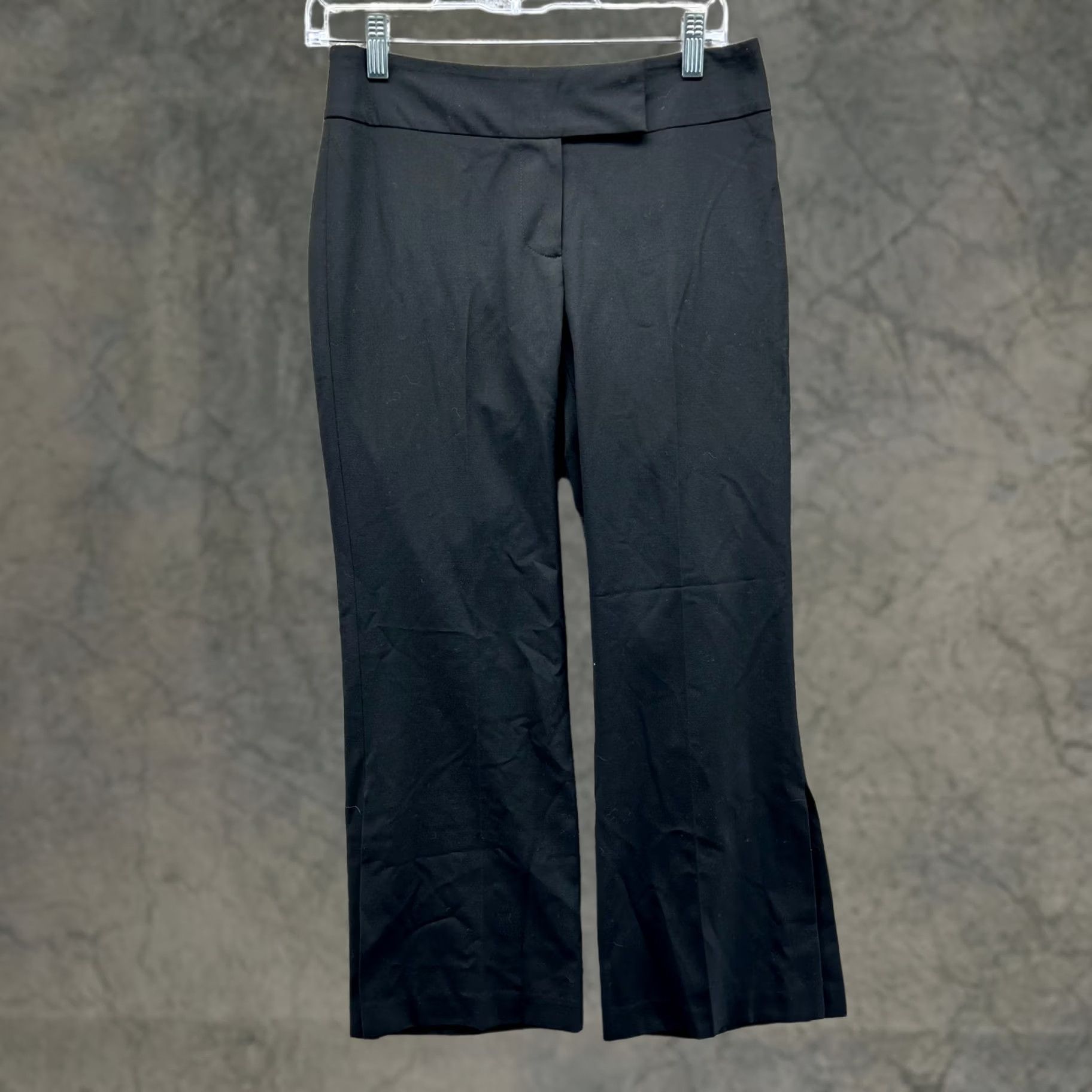 Trina Turk Trina Turk Pants Womens 2 Black Stretch Dress Slacks Wide Leg Trousers LA Size 26" / US 2 / IT 38 - 1 Thumbnail