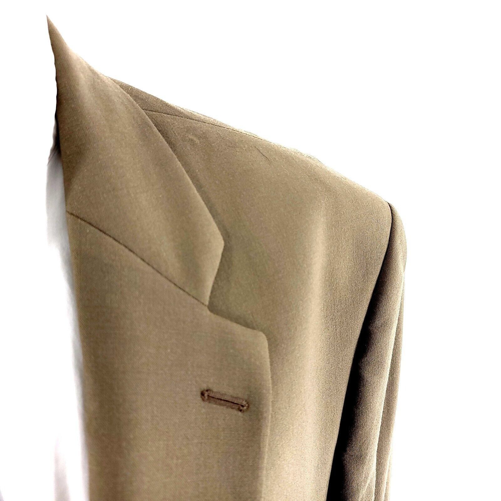 Ralph Lauren DAMAGED Lauren Ralph Lauren Wool 3 Button Blazer 48L Tan Maj Size 48L - 2 Thumbnail